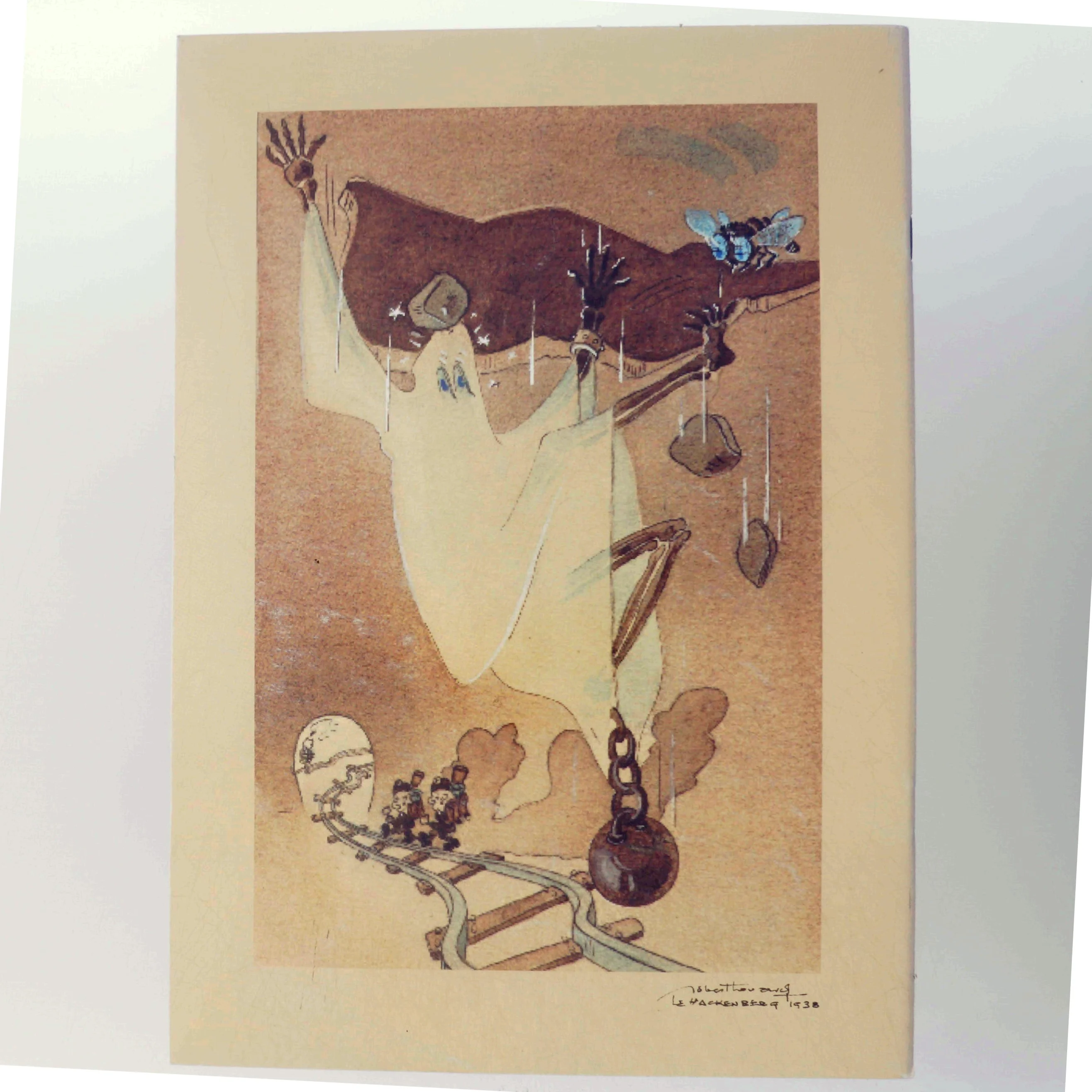 Samling af kunsttryk og brochure