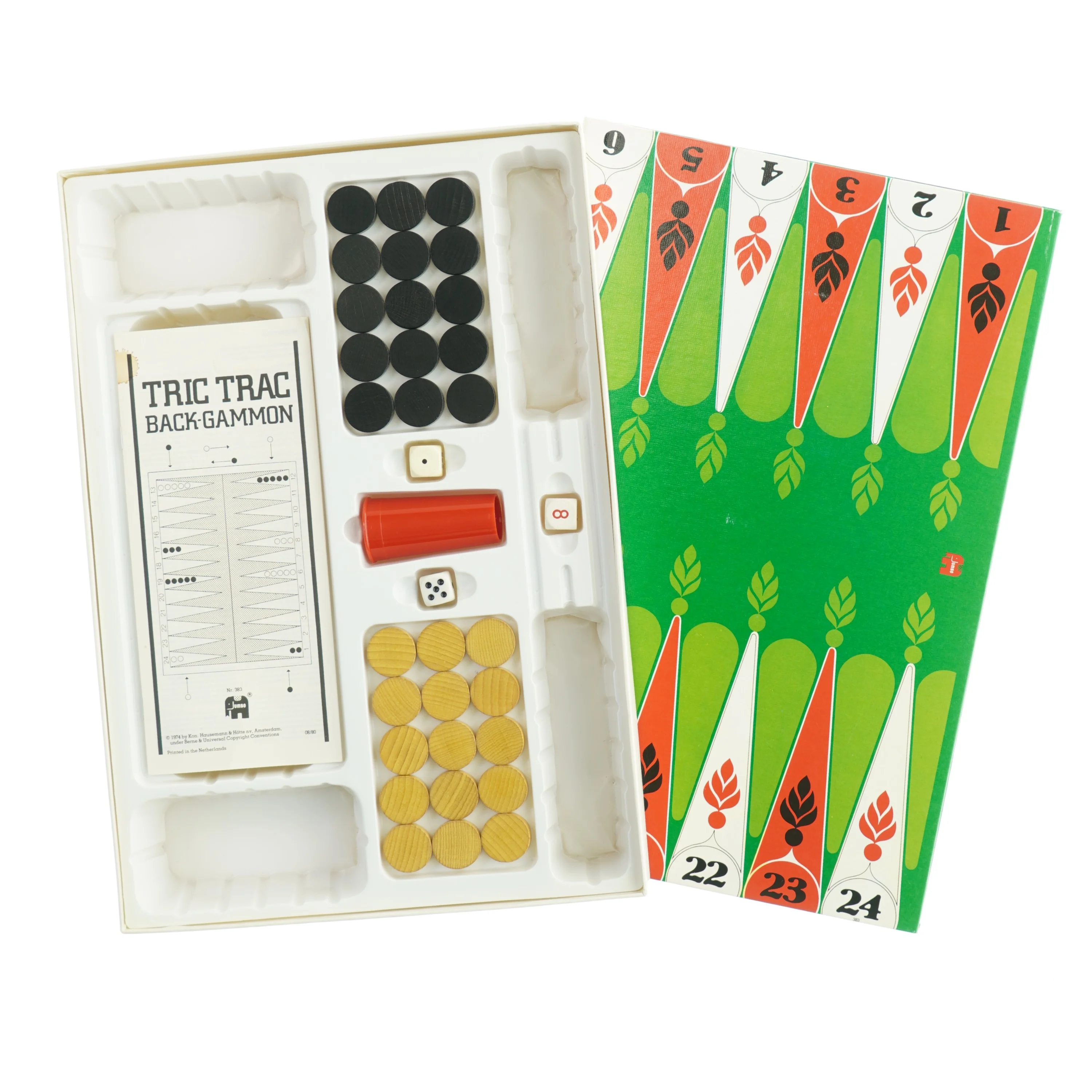 Backgammon brætspil (str. 39 x 27 cm)