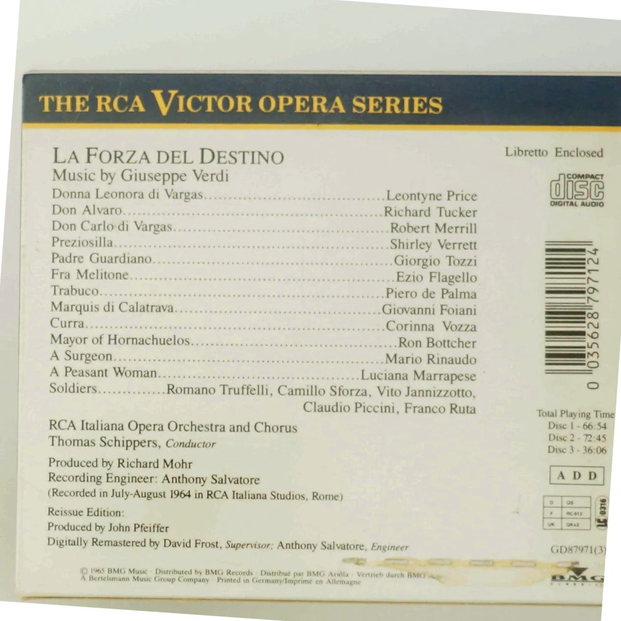 Verdi: La Forza Del Destino med Leontyne Price (DVD)