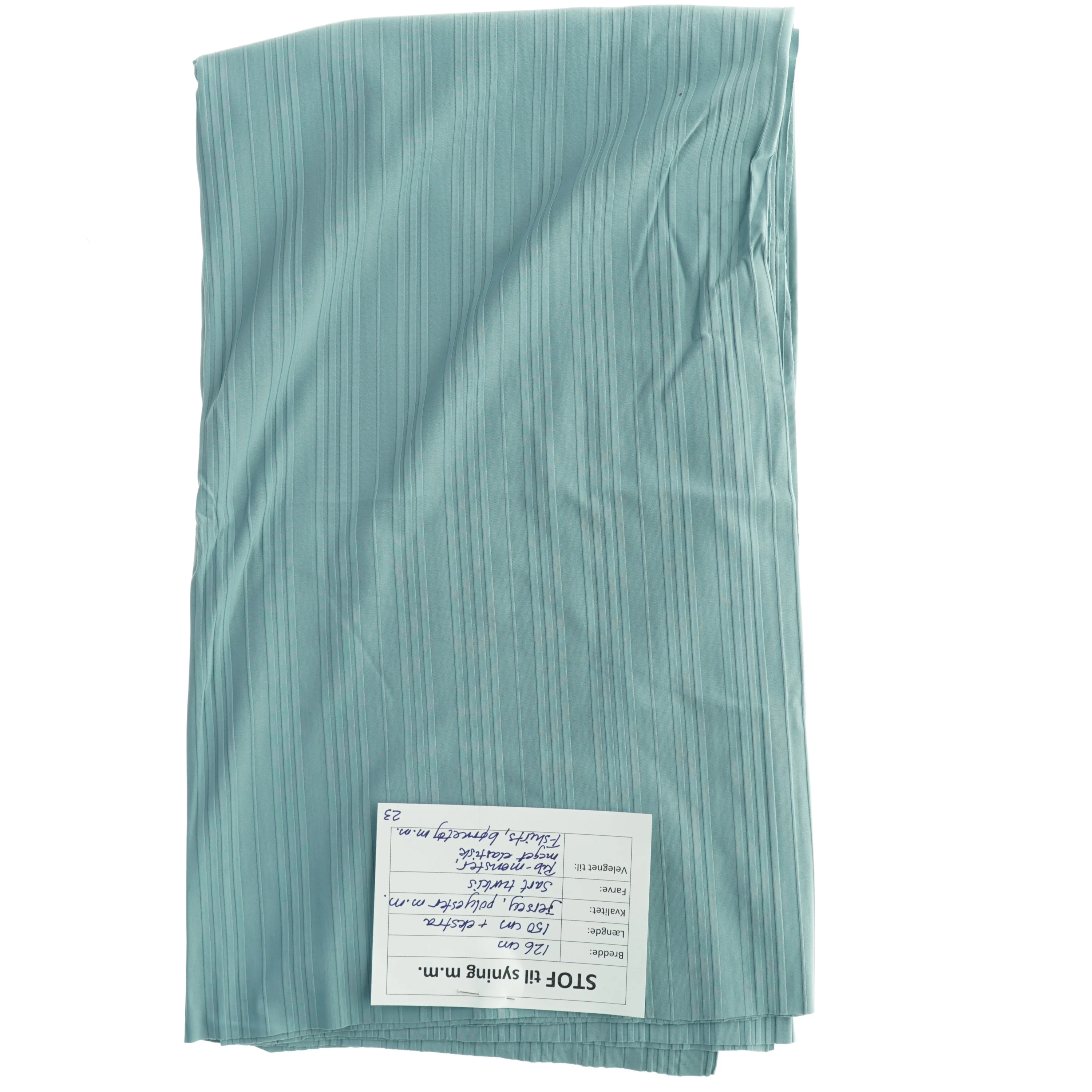 Stof, jersey, fladt ribmønster (126 cm x 150 cm)