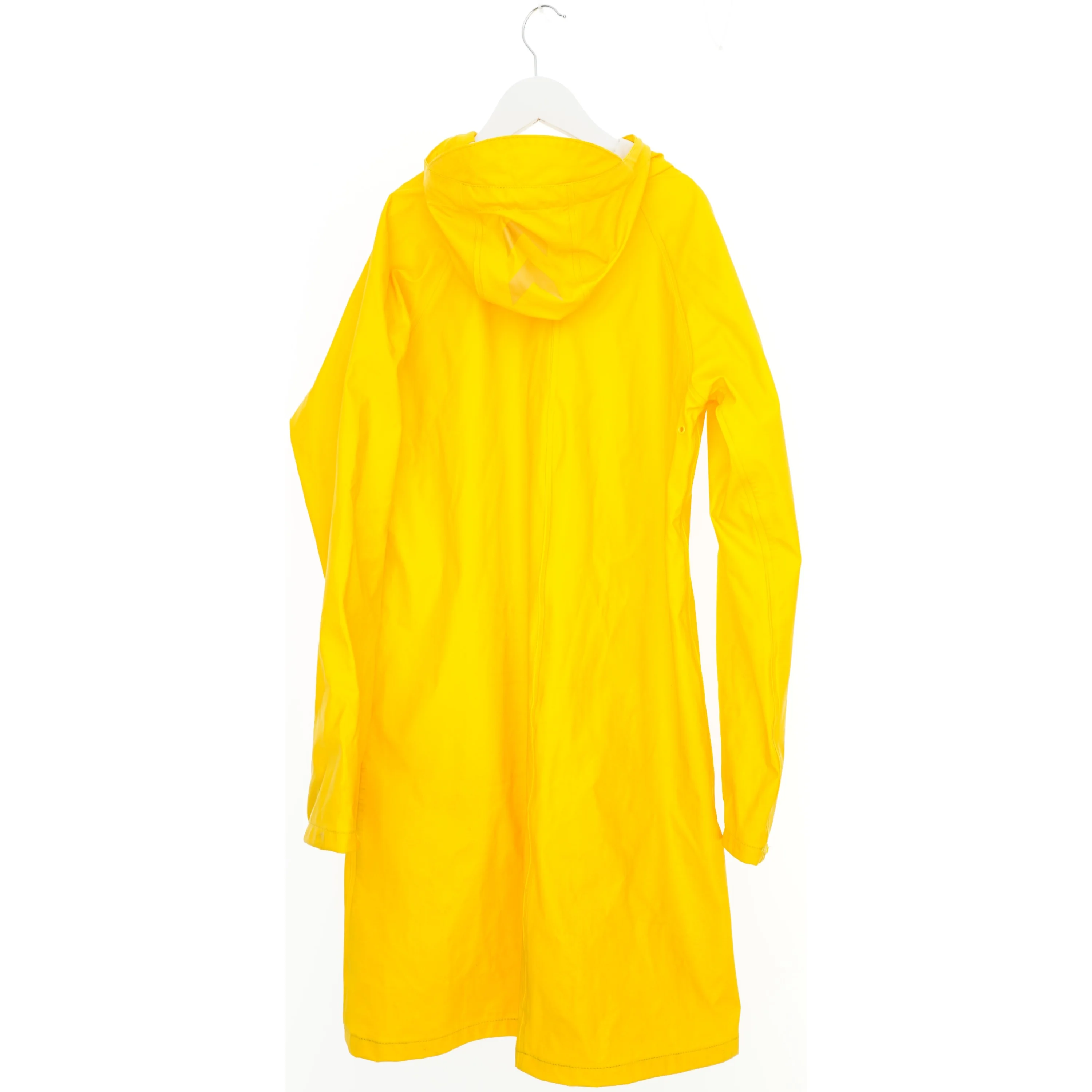 Gul regnjakke med hætte fra Hummel (str. XS)