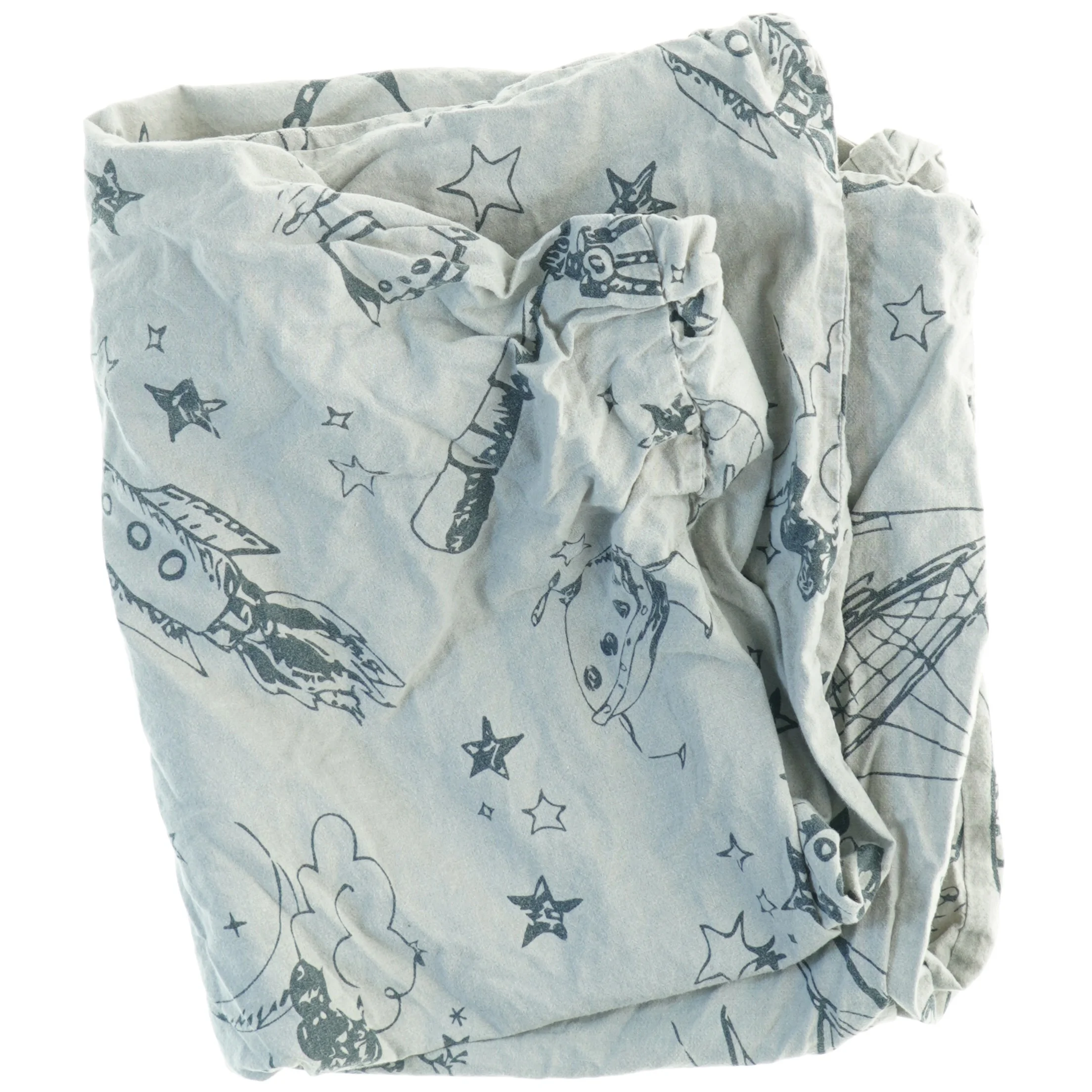 Børnesengetøj med rumtema (str. 50 x 60 cm)