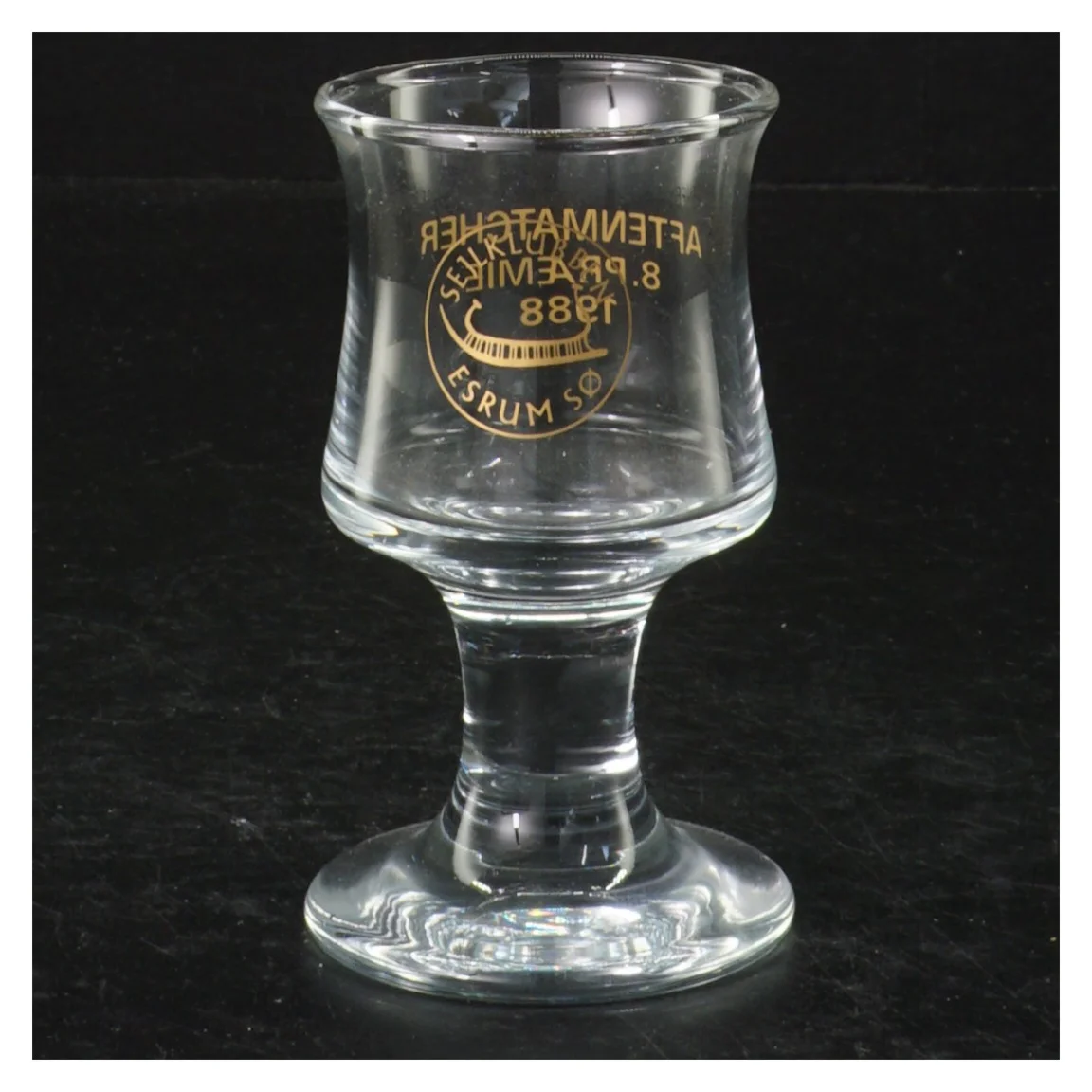 Skibsglas Per Lütken ølglas (str. H 10 cm, ø 5,5 cm)