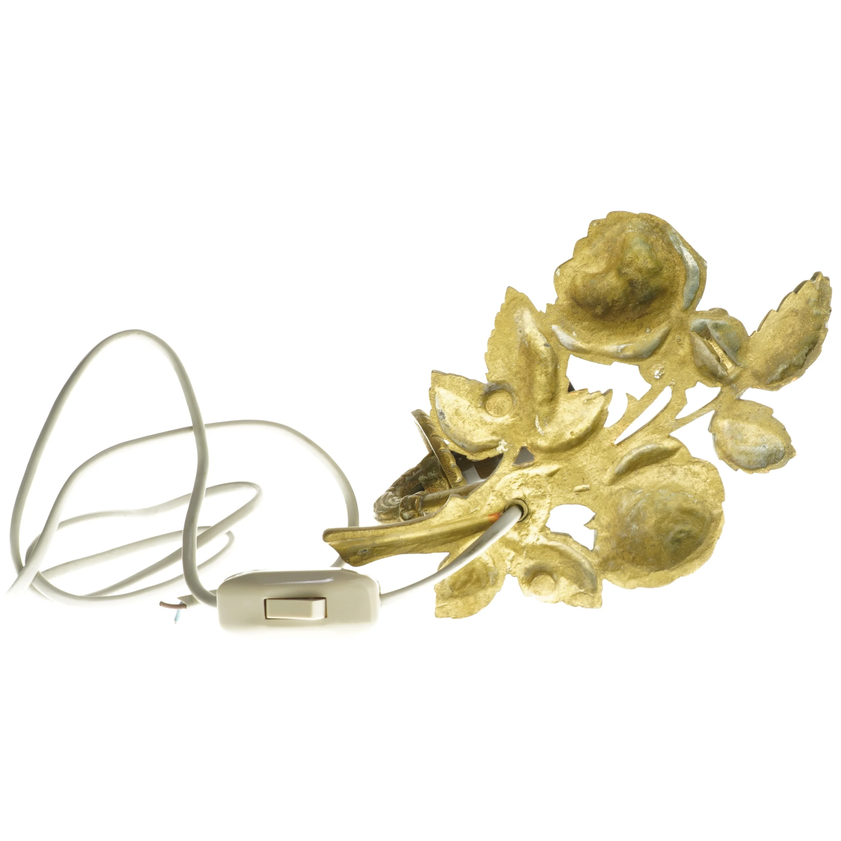 Vægmonteret roseformet lampeholder (str. 21 cm)