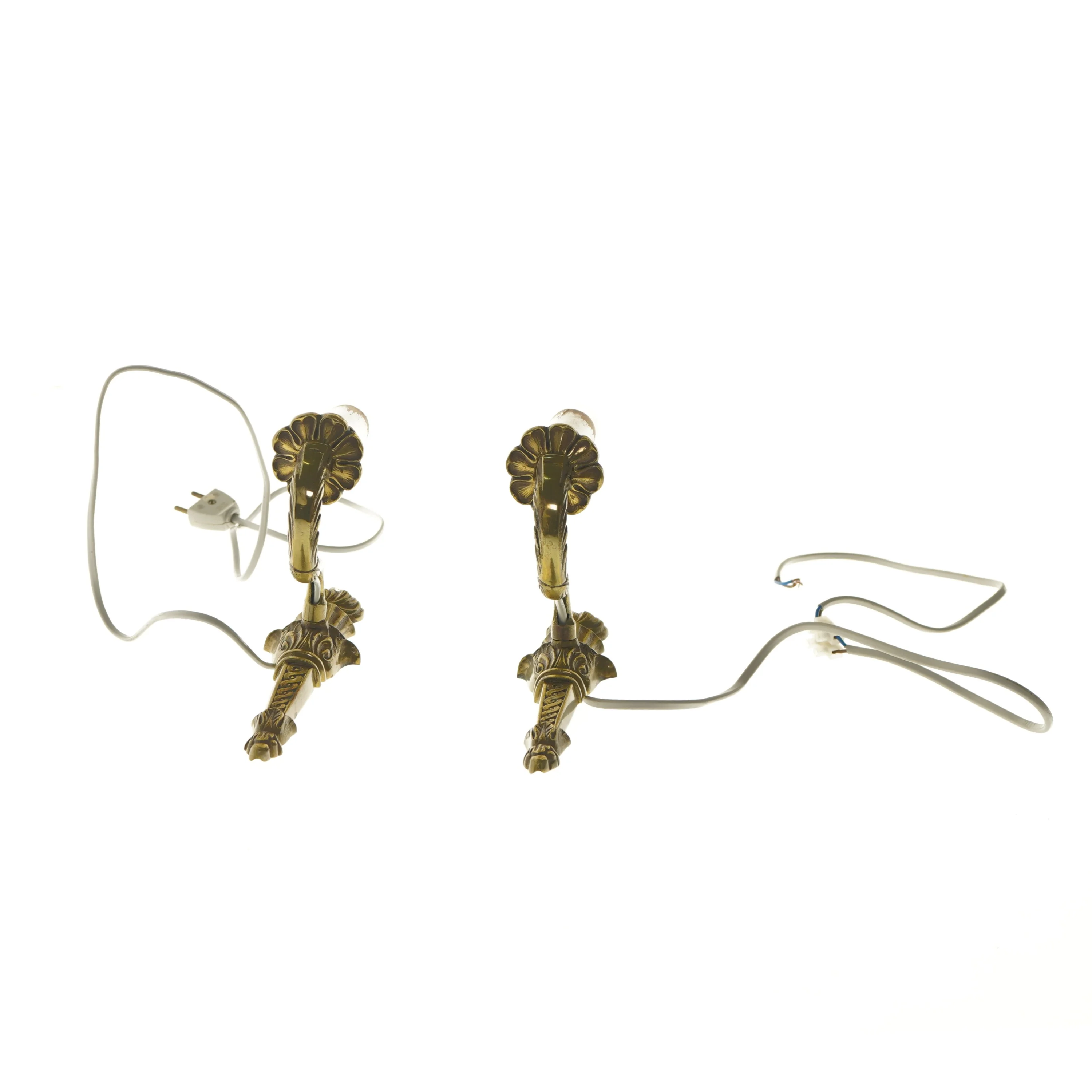 Væglamper i messing (str. 33 cm)