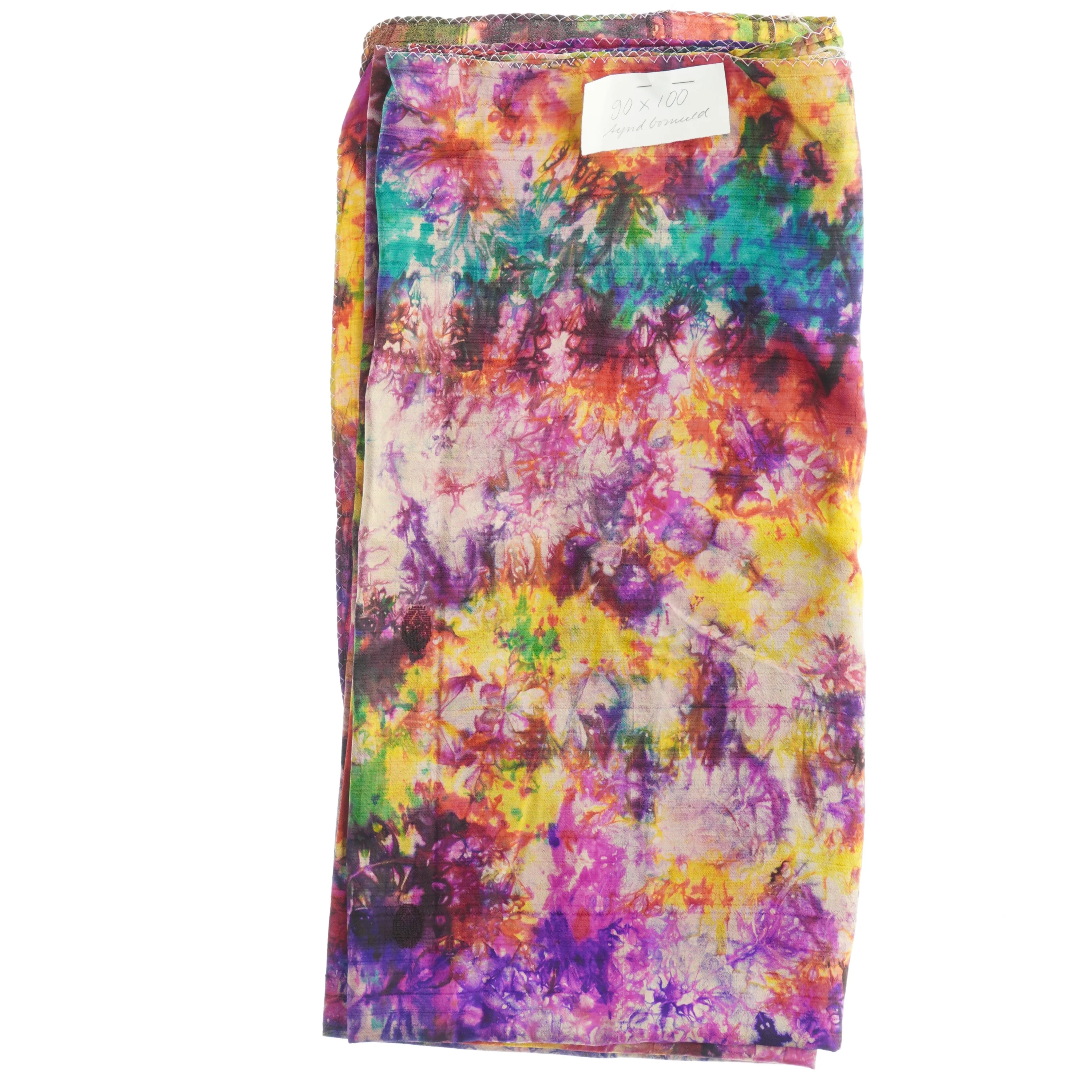 Farverigt tørklæde (str. 90 x 100 cm)