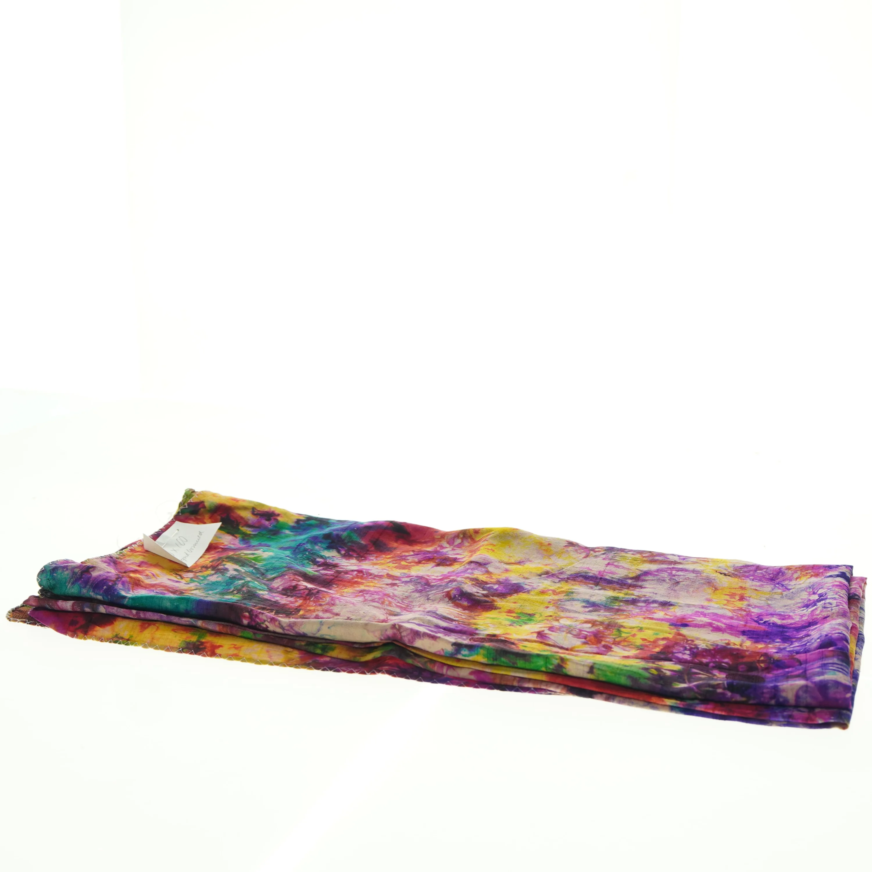 Farverigt tørklæde (str. 90 x 100 cm)