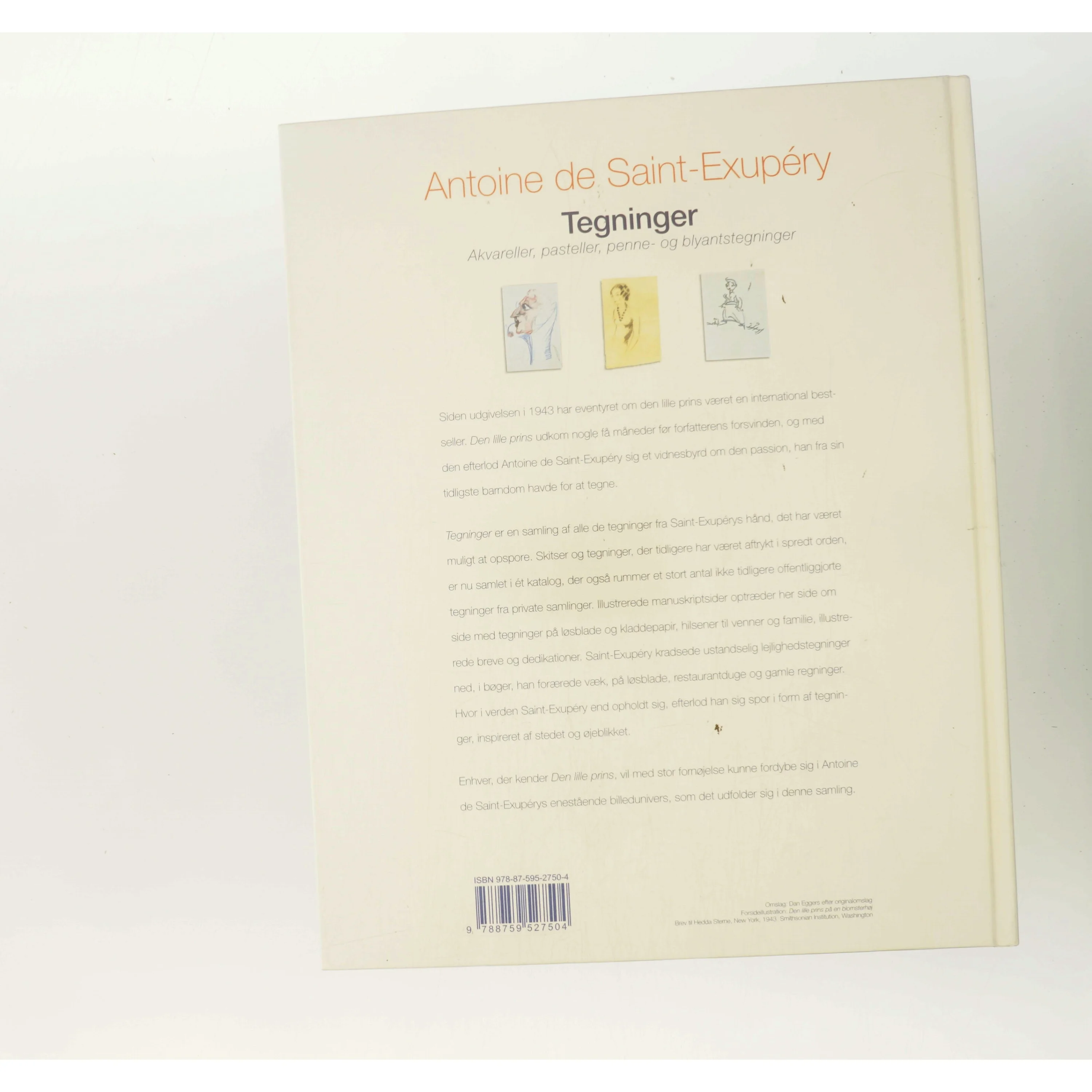 Tegninger : akvareller, pasteller, penne- og blyantstegninger af Antoine de Saint-Exupéry (Bog)