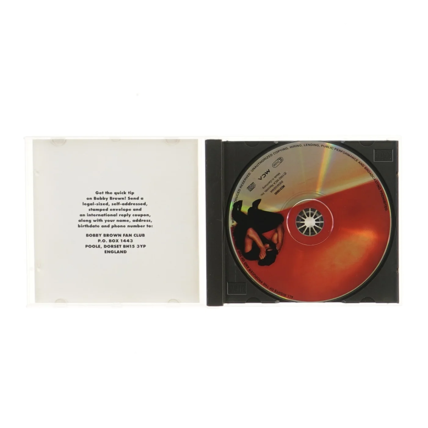 Bobby Brown album CD fra MCA