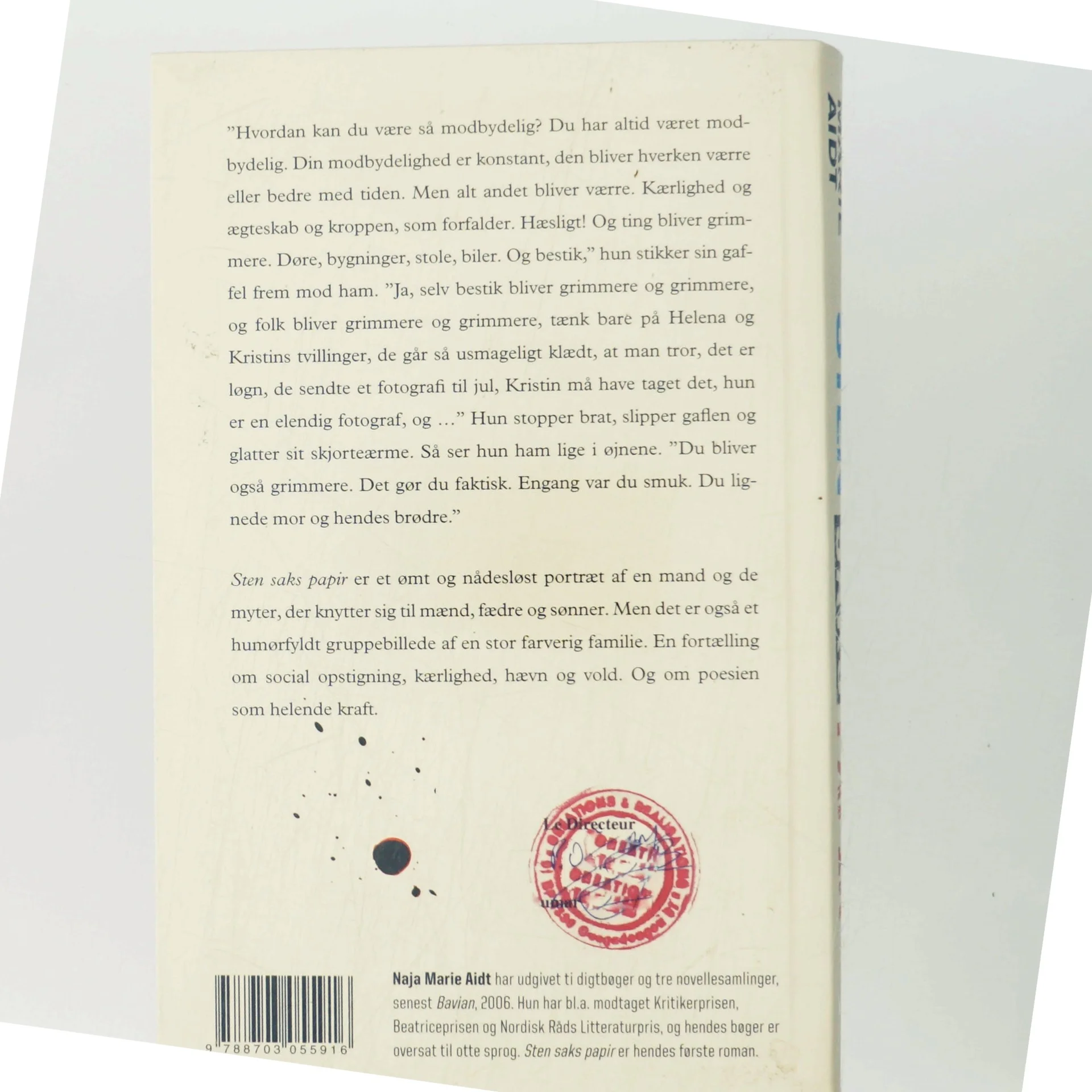 Sten, saks, papir : roman af Naja Marie Aidt (Bog)