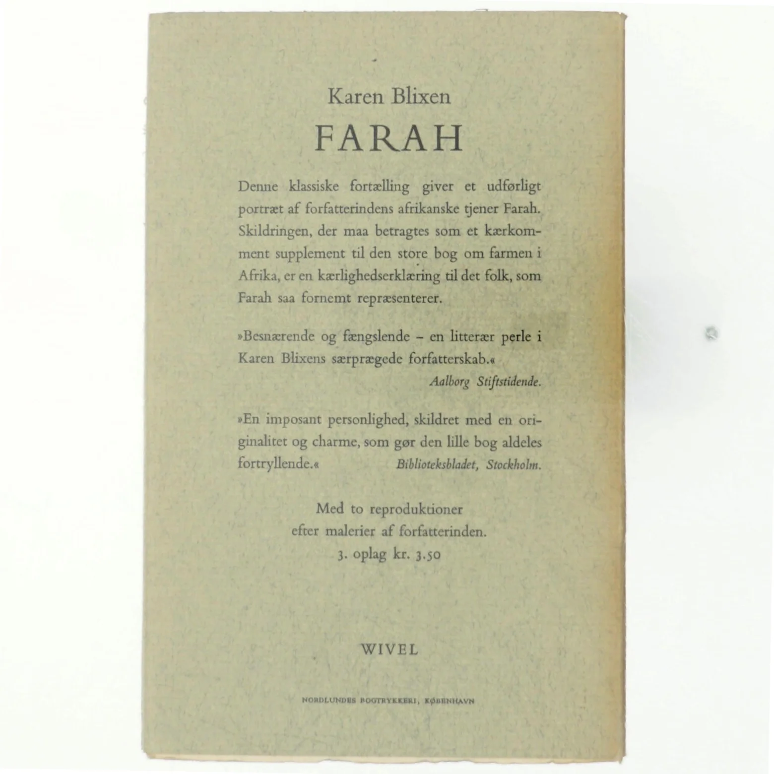 Karen Blixen og marionetterne af Aage Henriksen (bog)