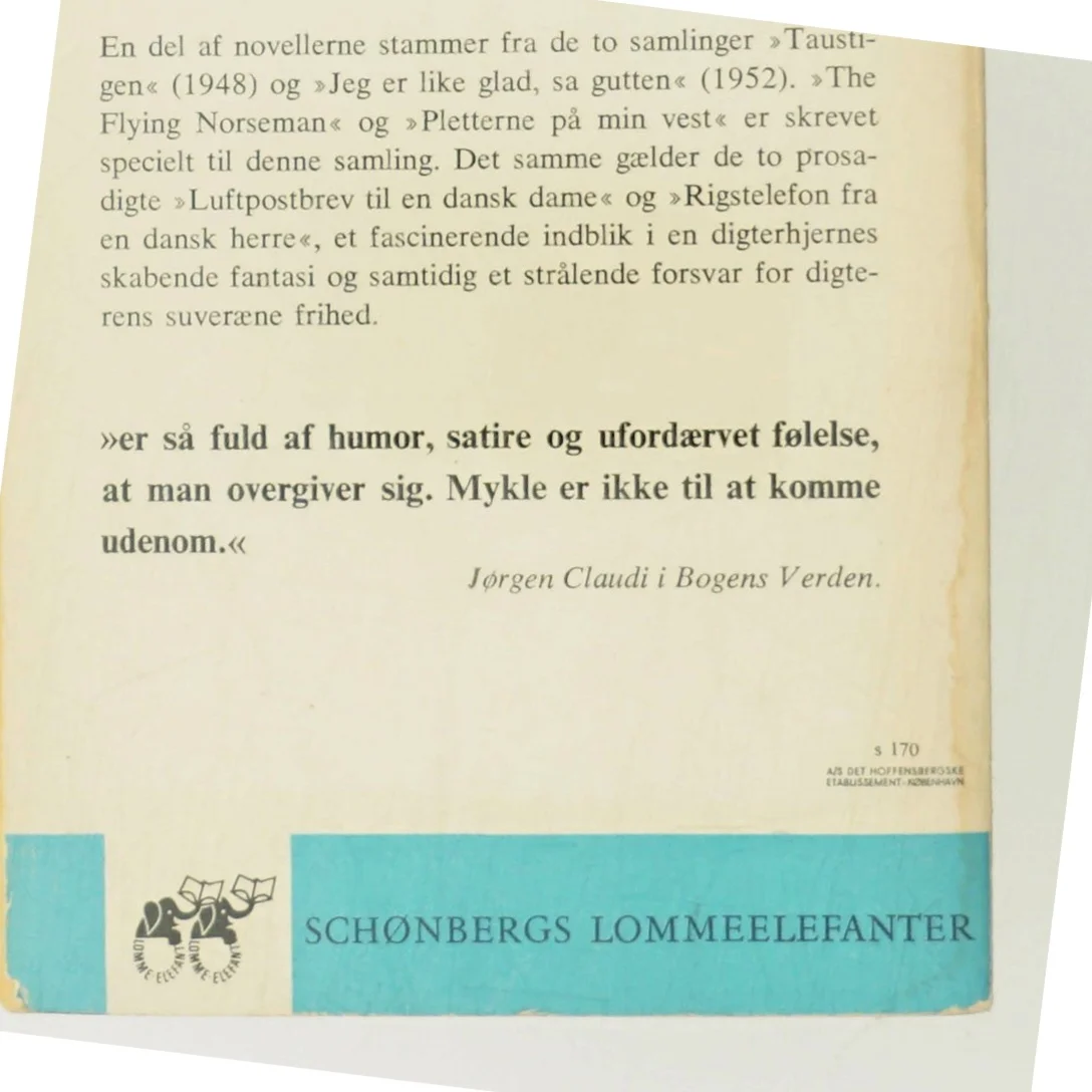 Men jeg forstår mig på mirakler af Agnar Mykle (Bog)