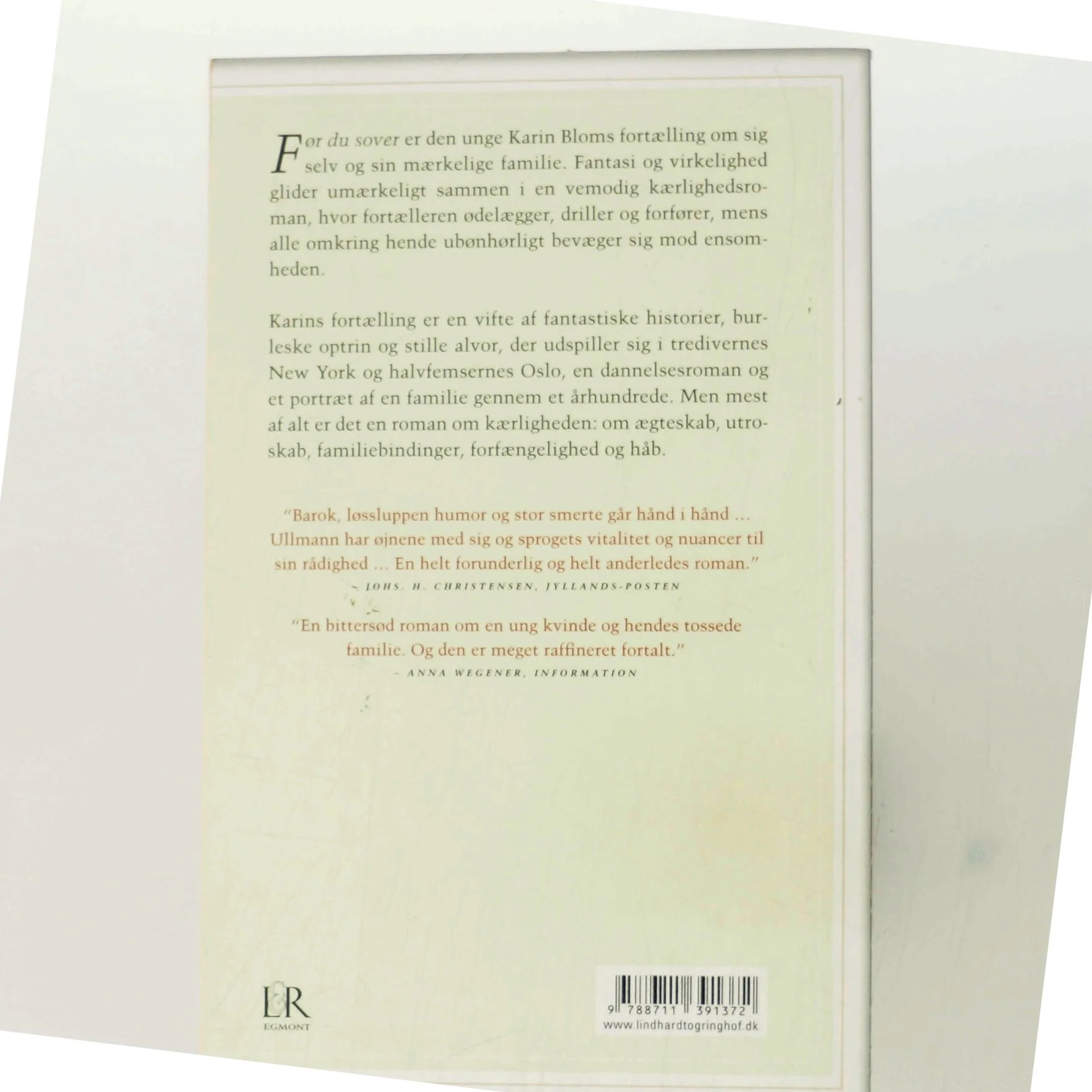 Før du sover : roman af Linn Ullmann (Bog)