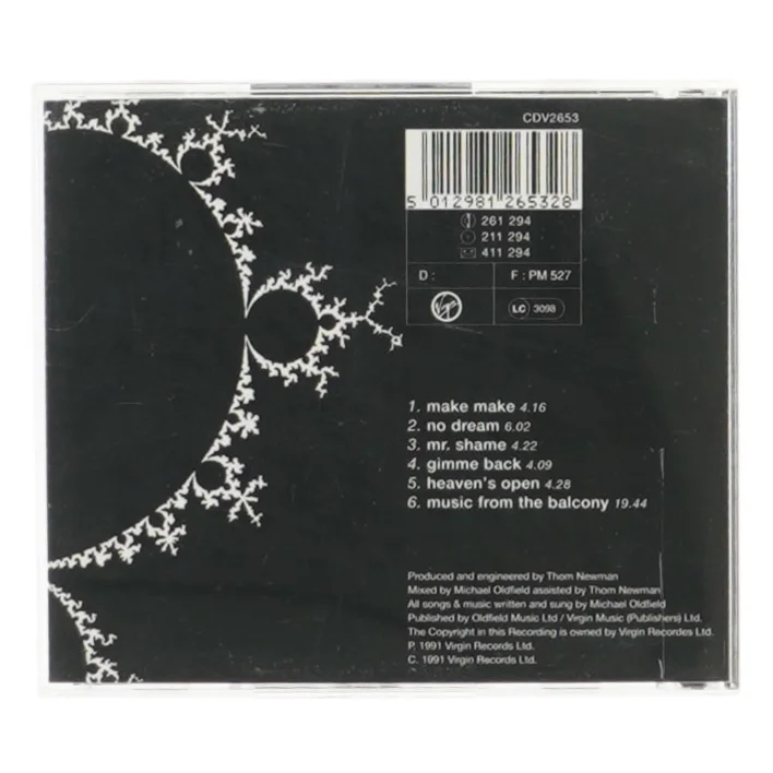 Michael Oldfield CD - Heaven's Open fra Virgin