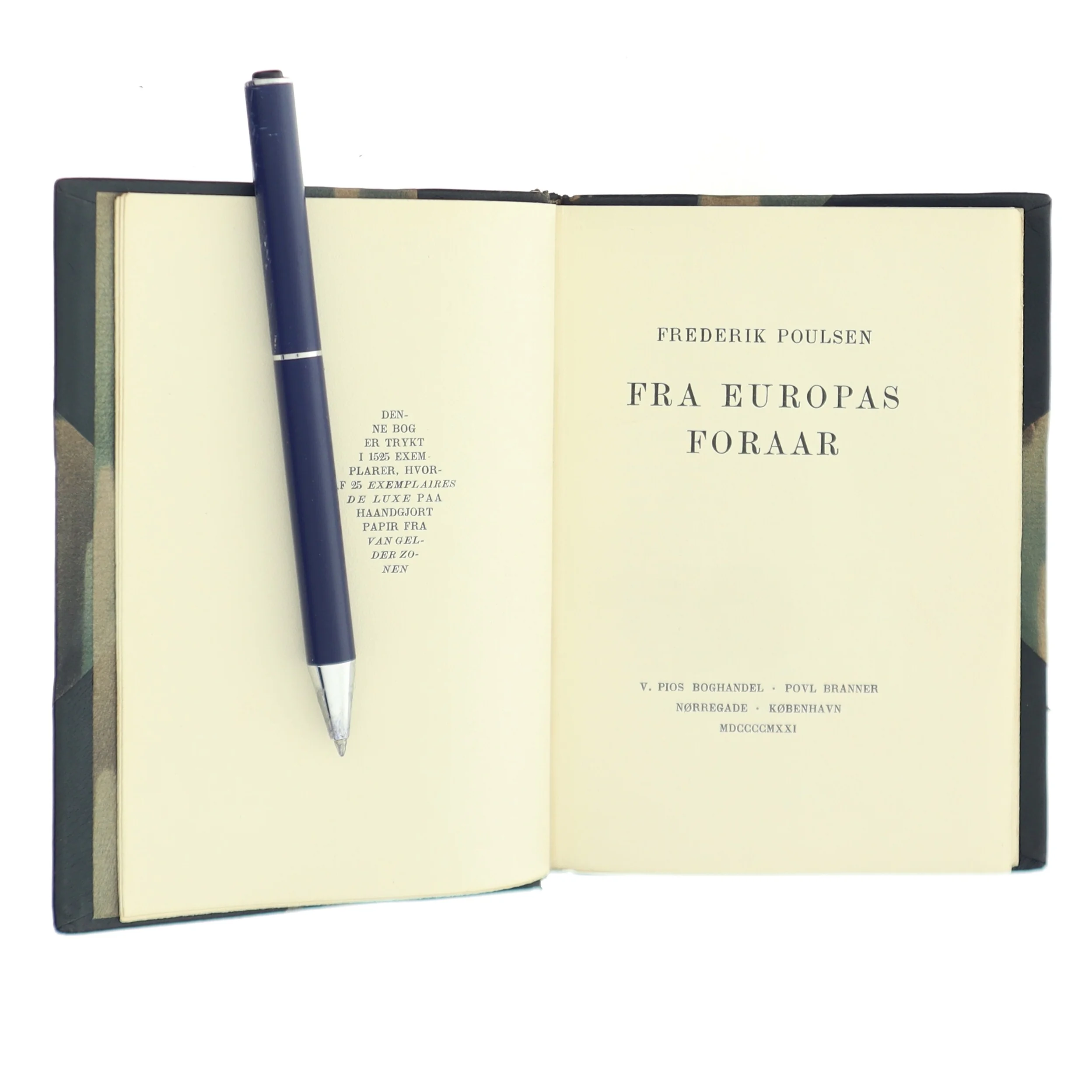 Fra Europas Foraar af Frederik Poulsen (Bog)