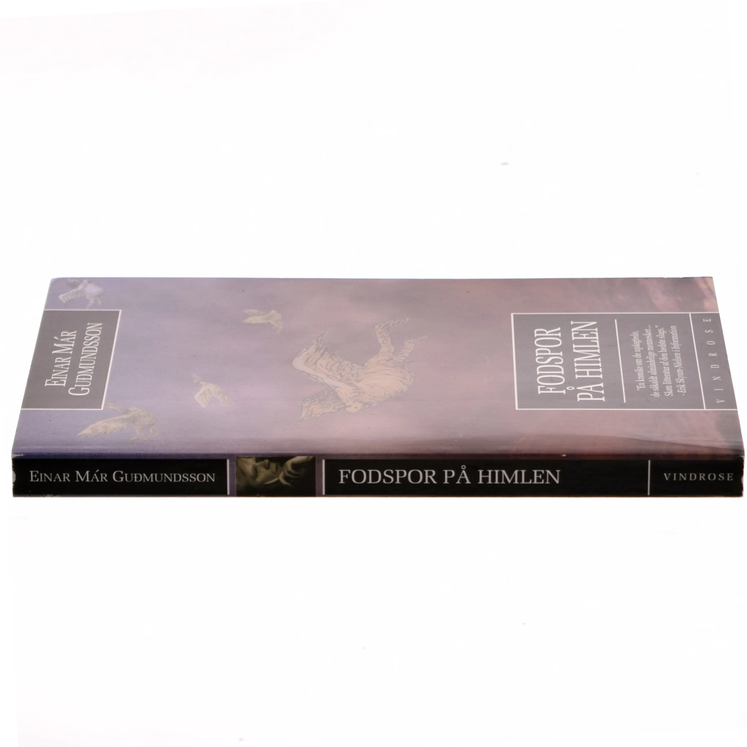 Fodspor på himlen : roman af Einar Már Guðmundsson (Bog)