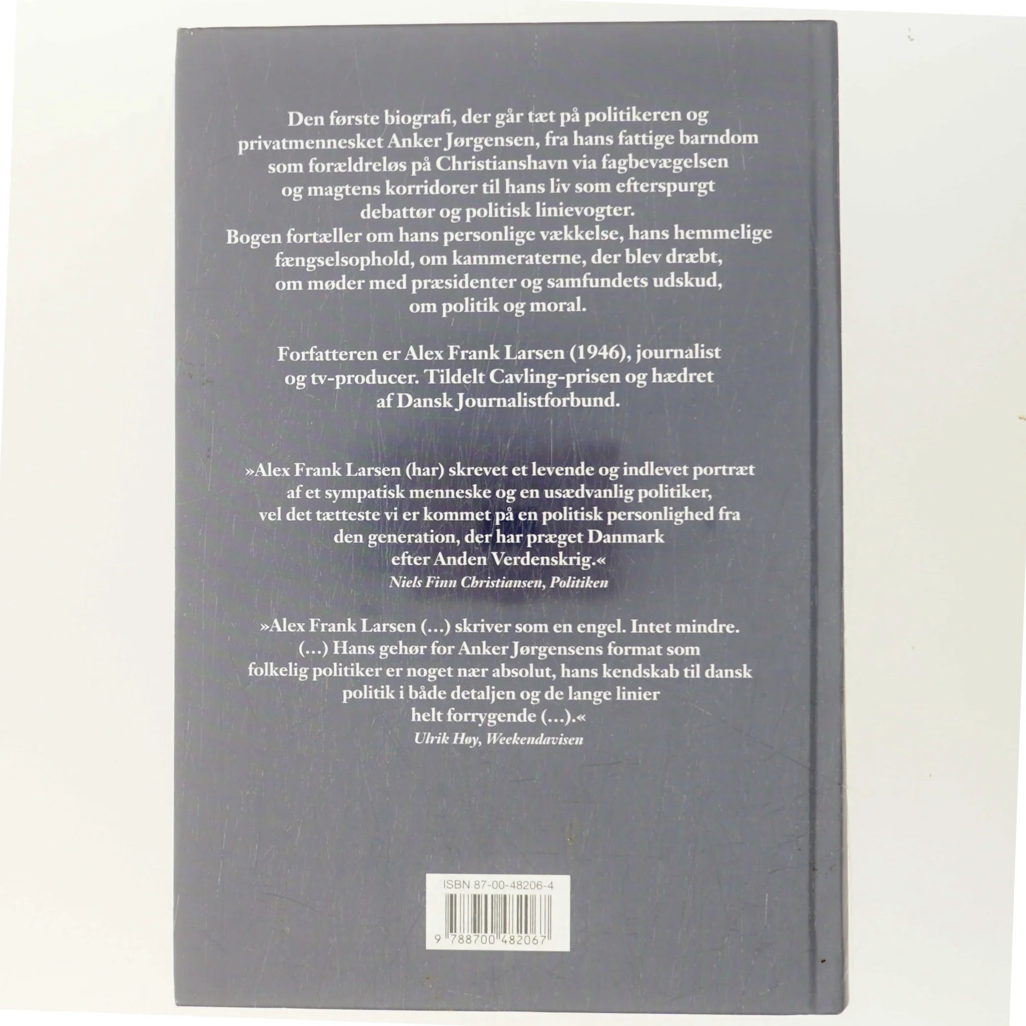 Anker : mennesket, magten, meningerne af Alex Frank Larsen (f. 1946) (Bog)