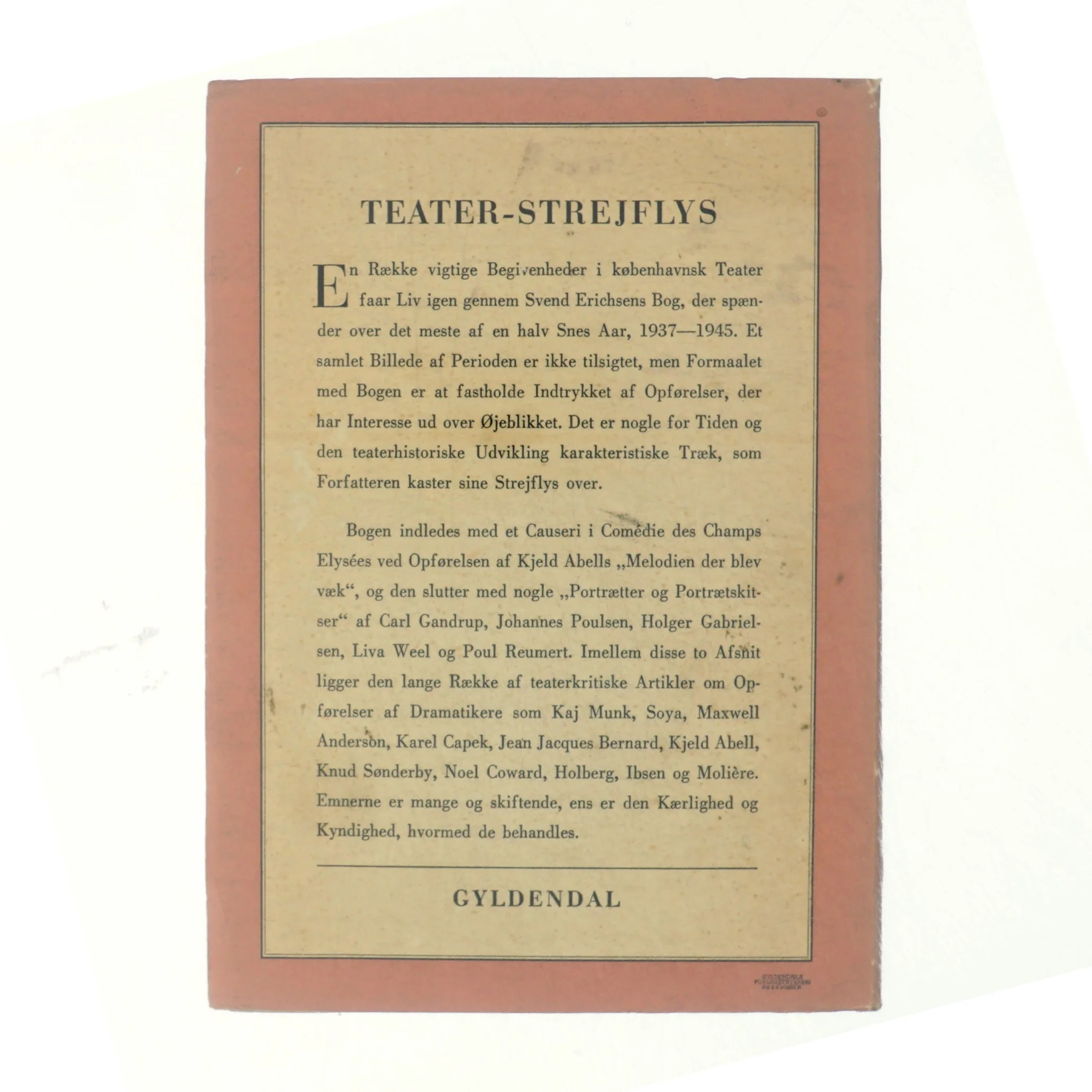 Teaterstrejflys af Svend erichsen (bog)