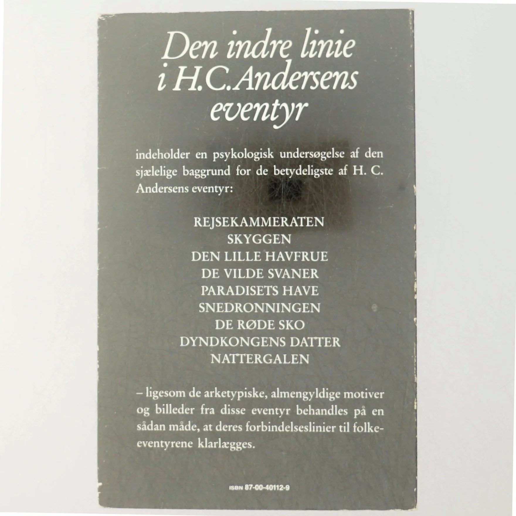 Eigil Nyborg: Den indre linie i H.C. Andersen eventyr