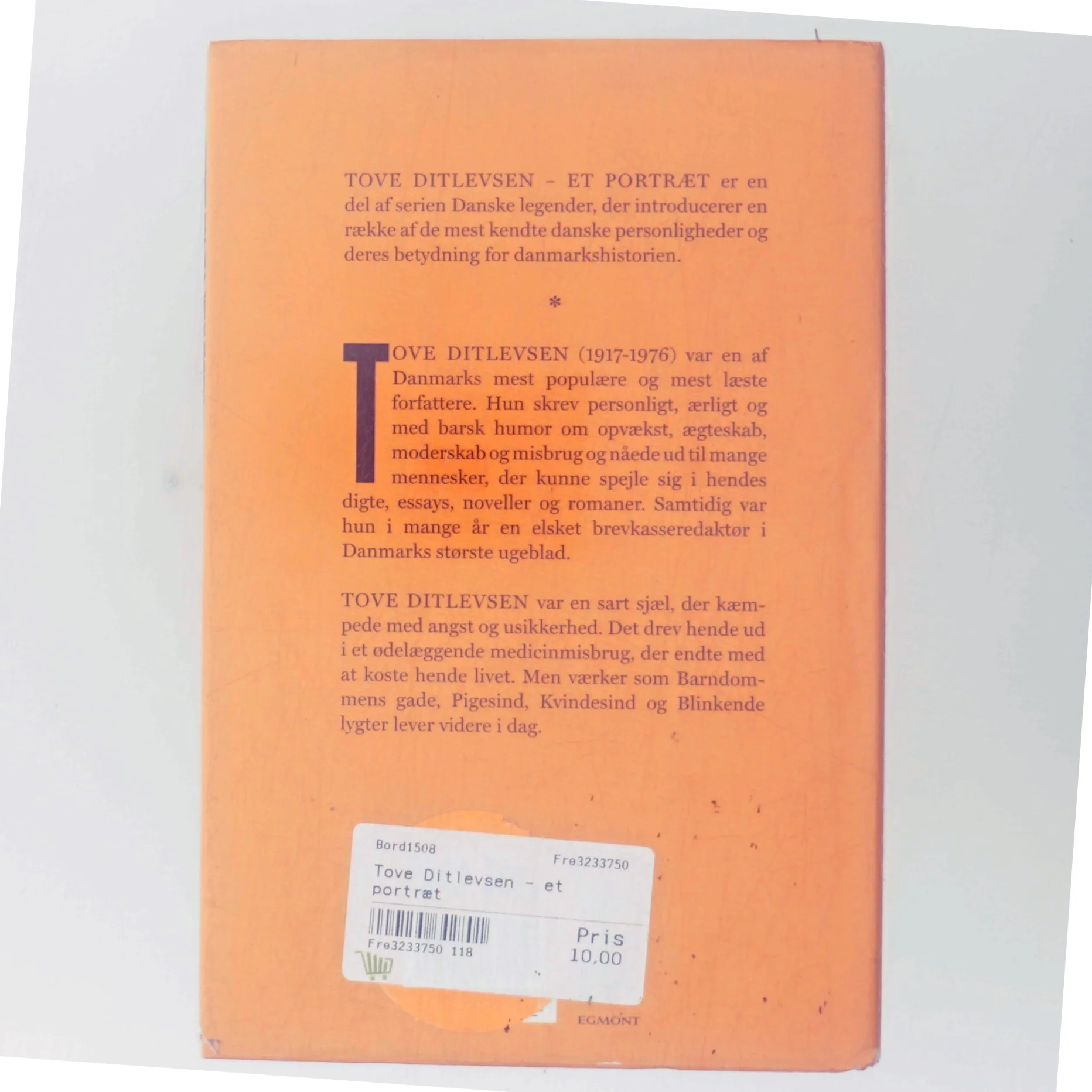 Tove Ditlevsen - Et portræt (Bog)