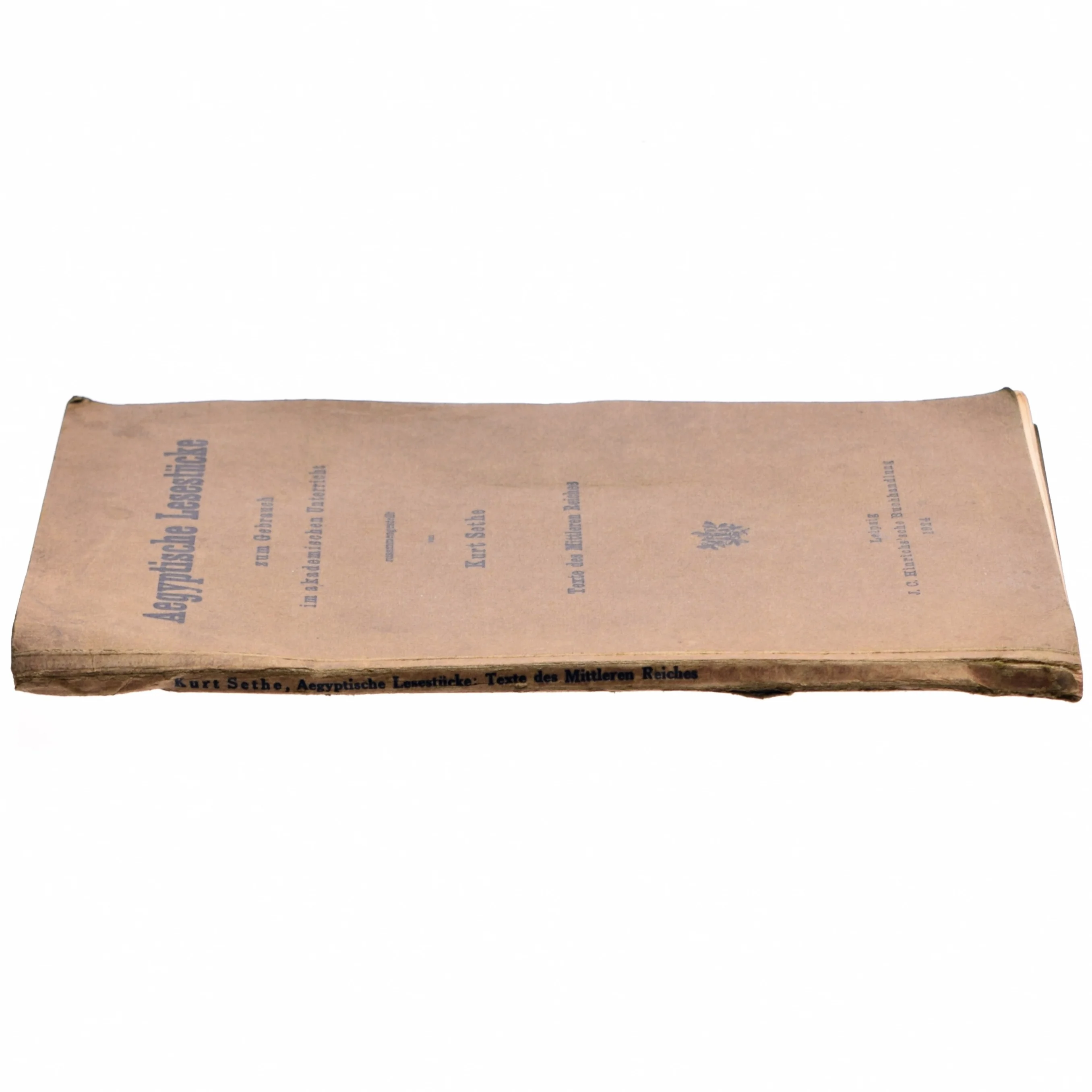 Aegyptische lesestücke zum gebrauch im akademische unterricht von Kurt Sethe (bog) 