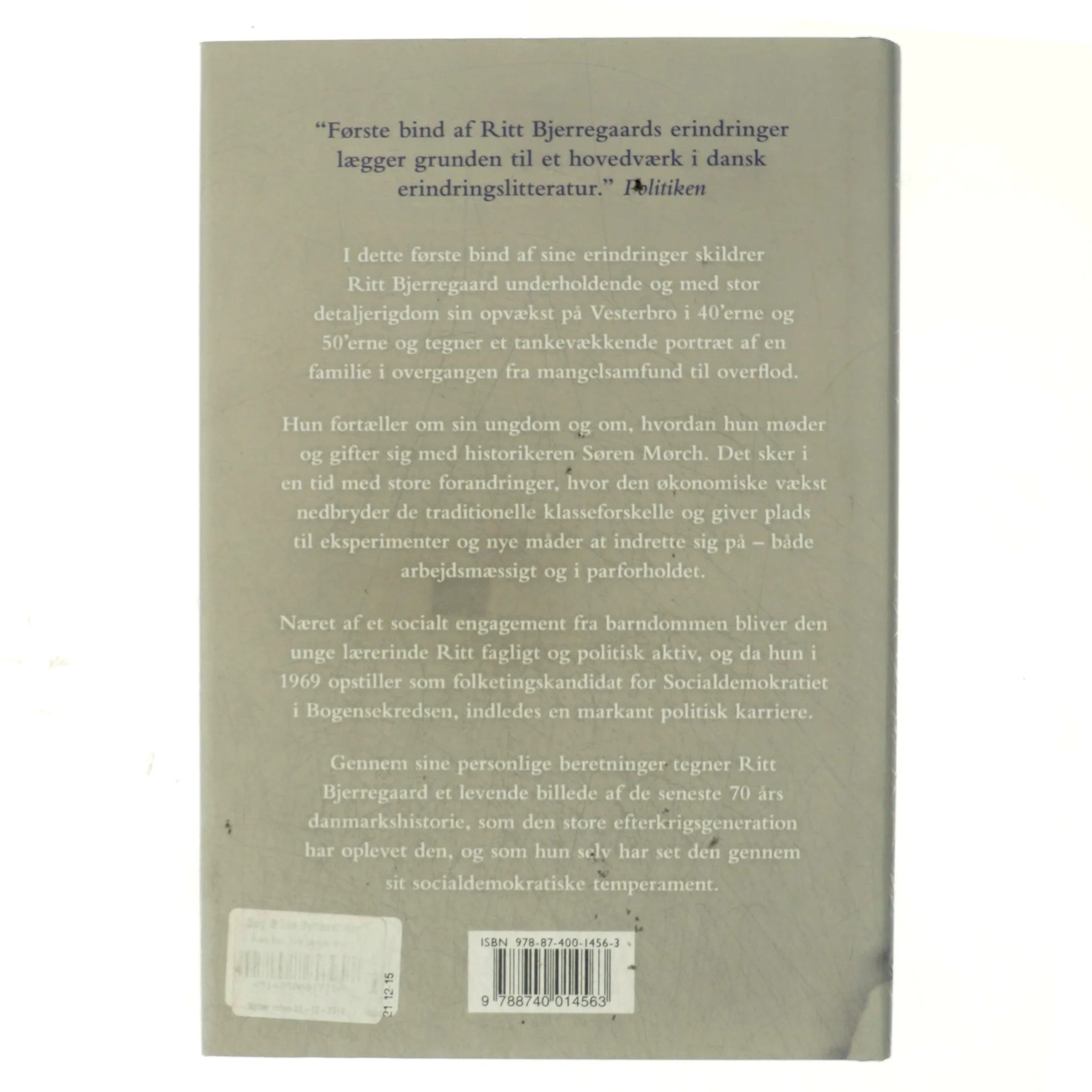 Ritt : erindringer af Ritt Bjerregaard (Bog)