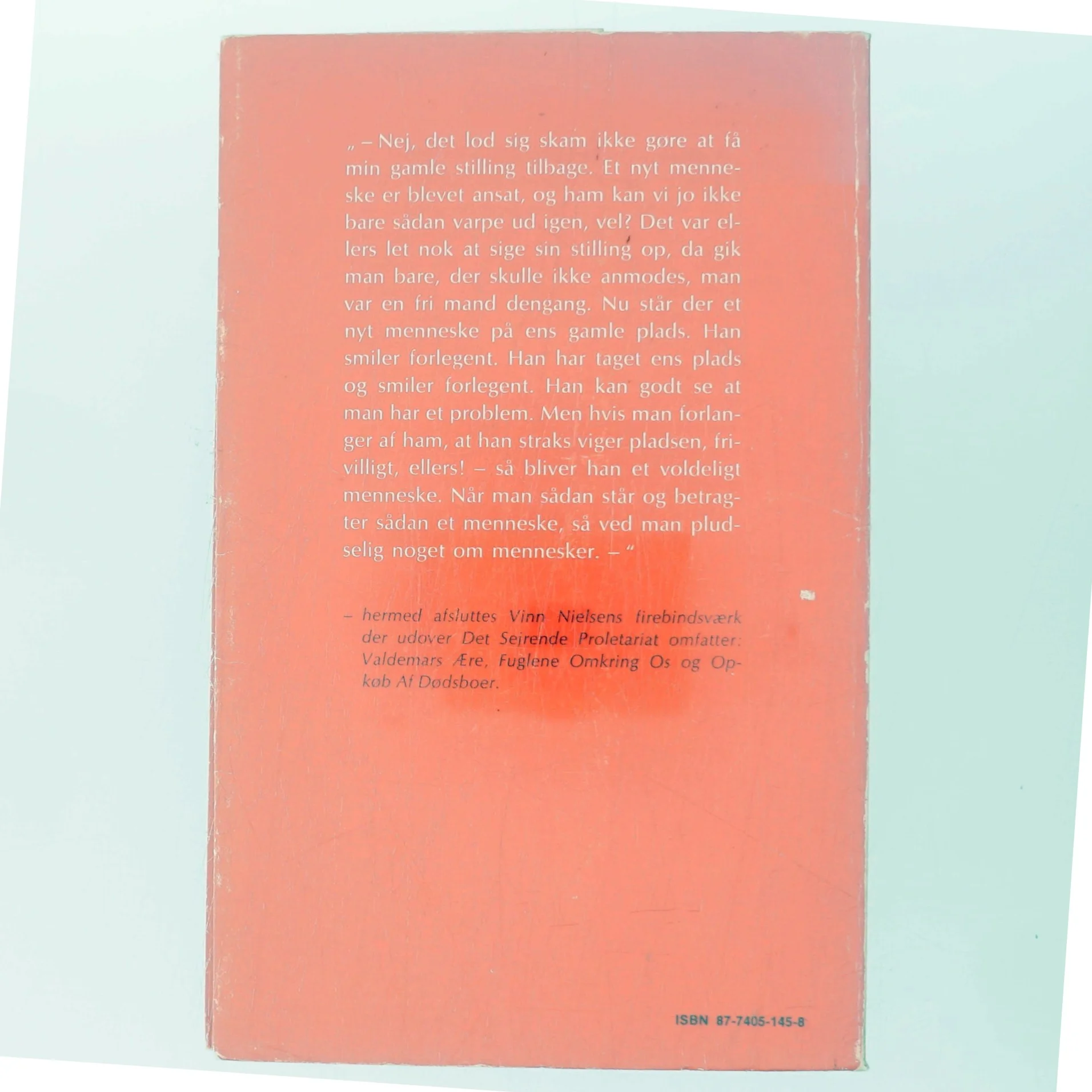 Det Sejrende Proletariat eller udstødelse af et menneske af Bent Vinn Nielsen (Bog)