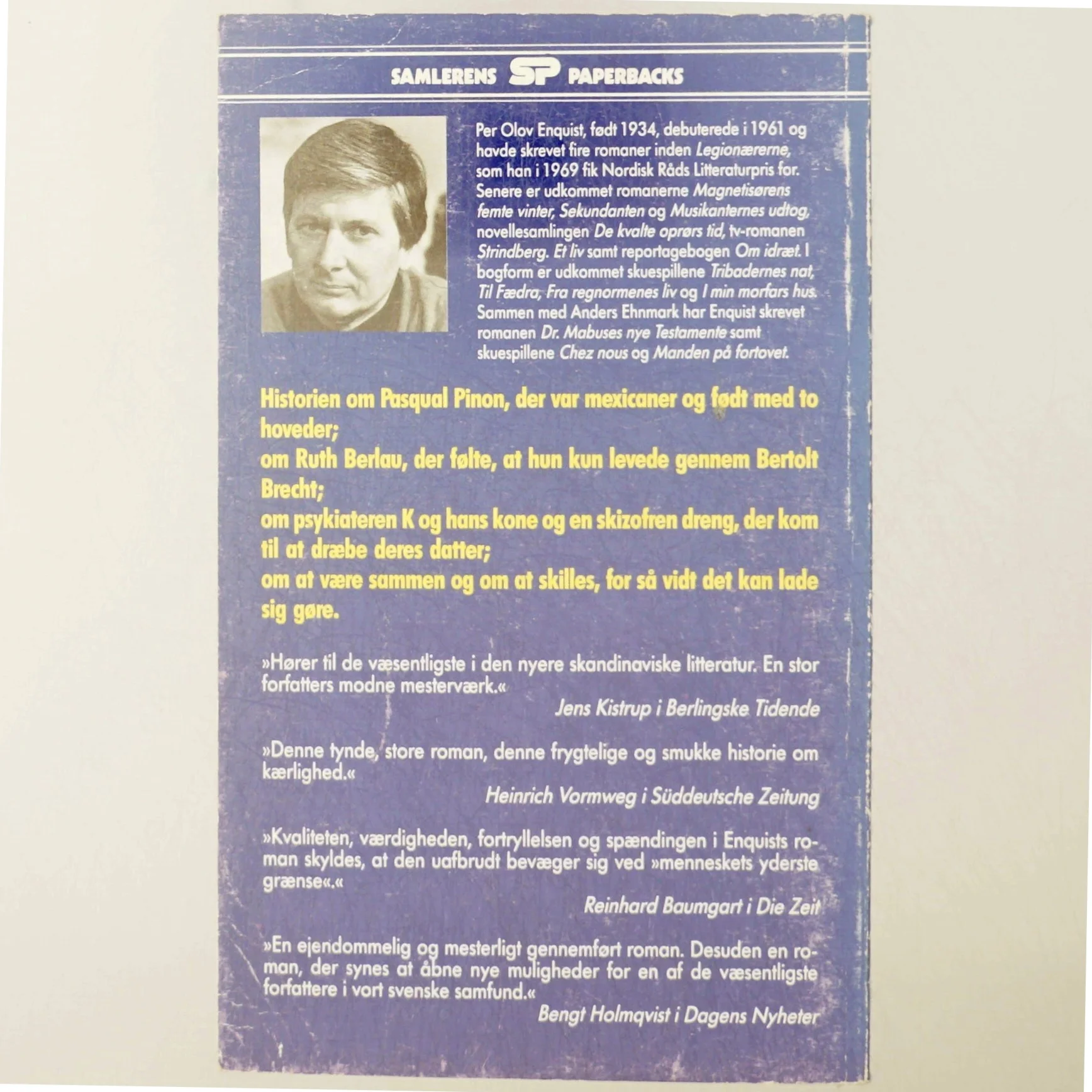 P.O. Enquist: Den forstødte engel