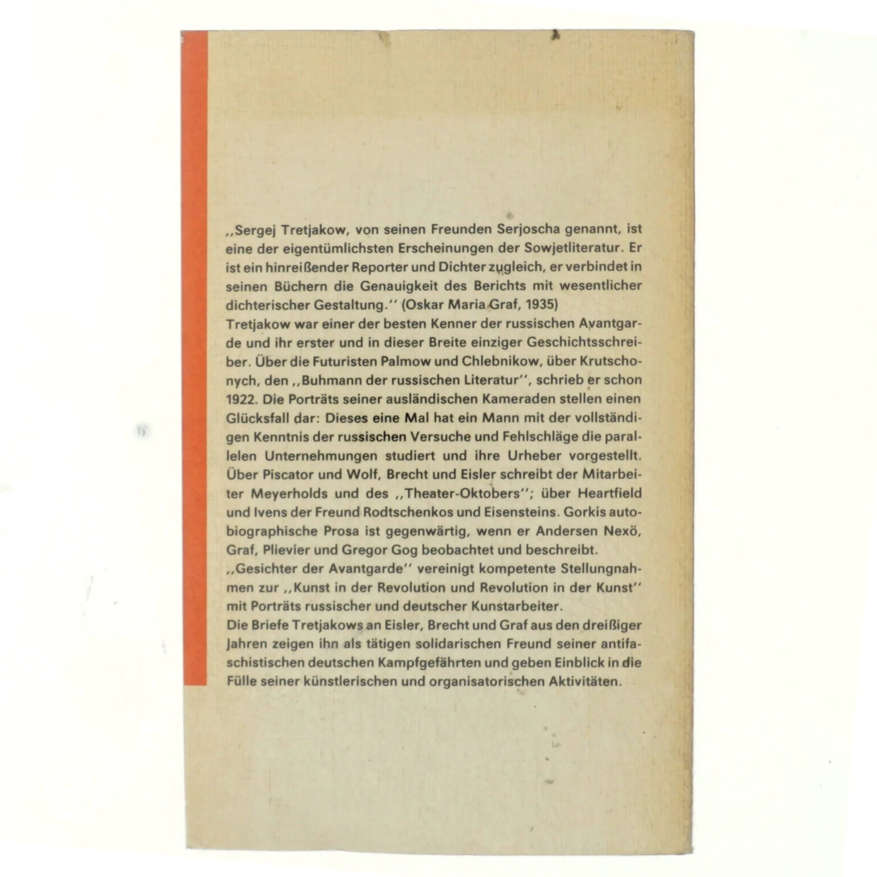 Gesichter der Avantgarde : Porträts - Essays - Briefe af Sergej Tretjakow (bog)