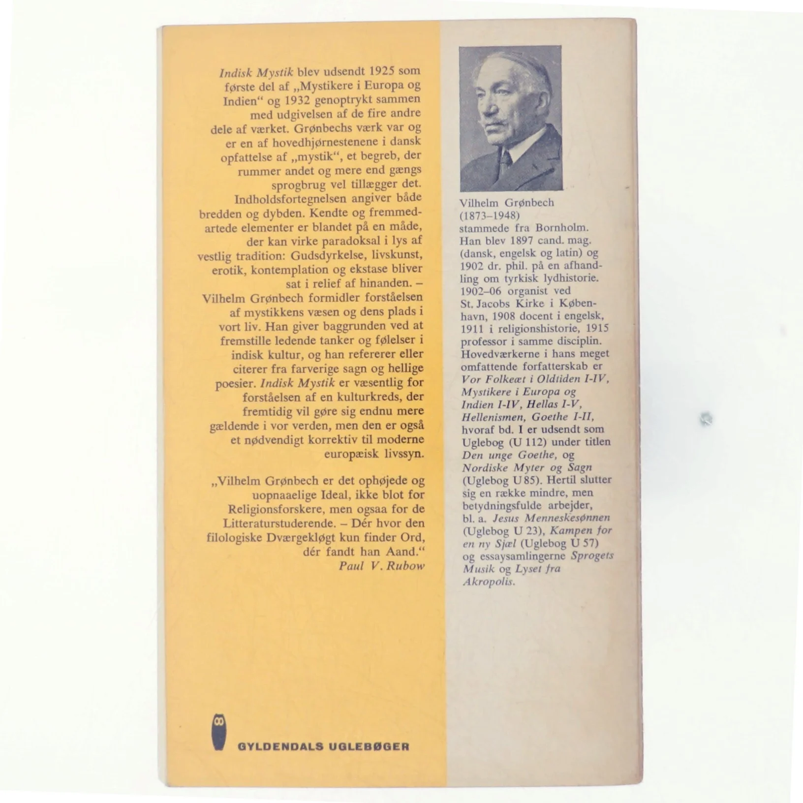 Indisk mystik af Vilhelm Grønbech (bog)