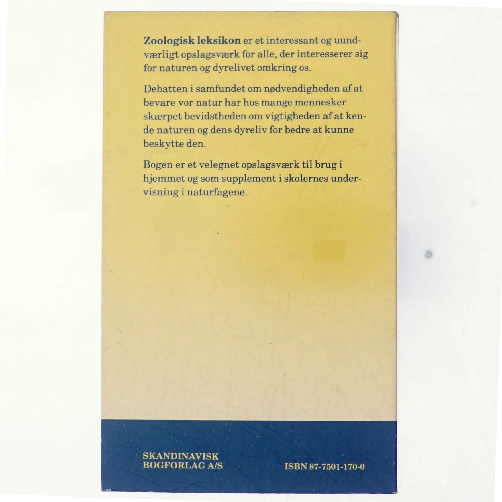 Zoologi Leksikon af B. Østergaard Pedersen (Bog)