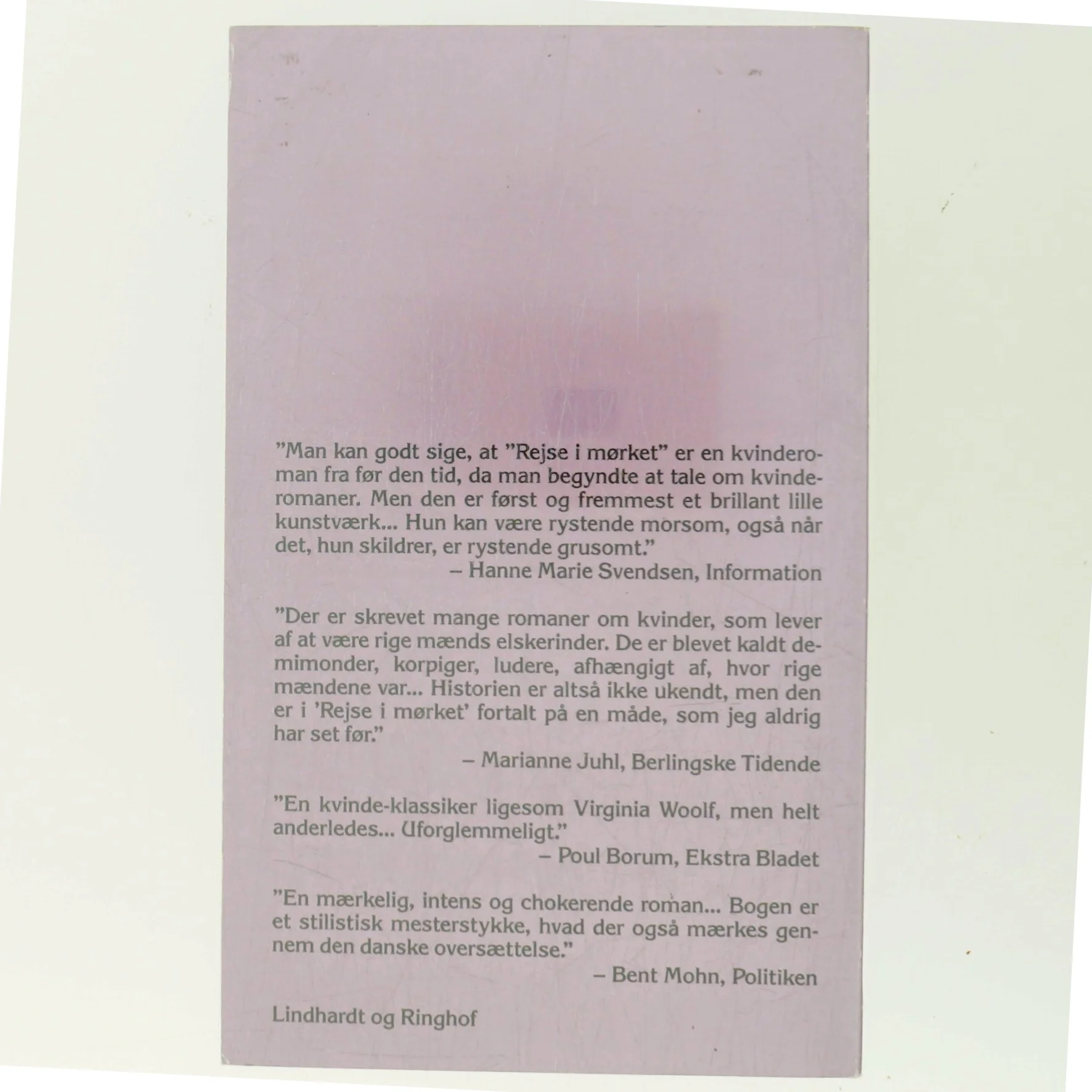 Rejse i mørket af Jean Rhys (Bog)