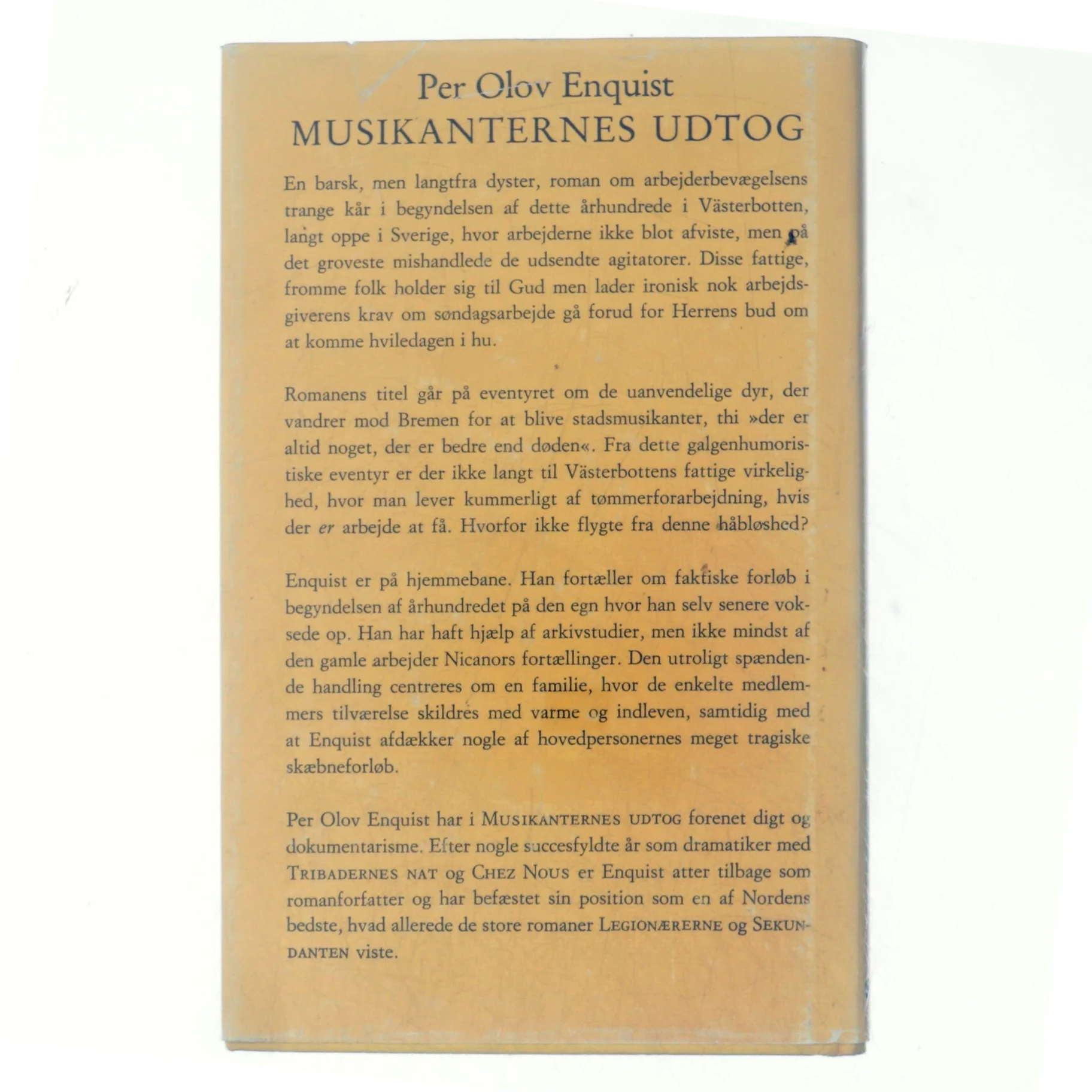 Musikanternes udtog af Per Olov Enquist (bog)