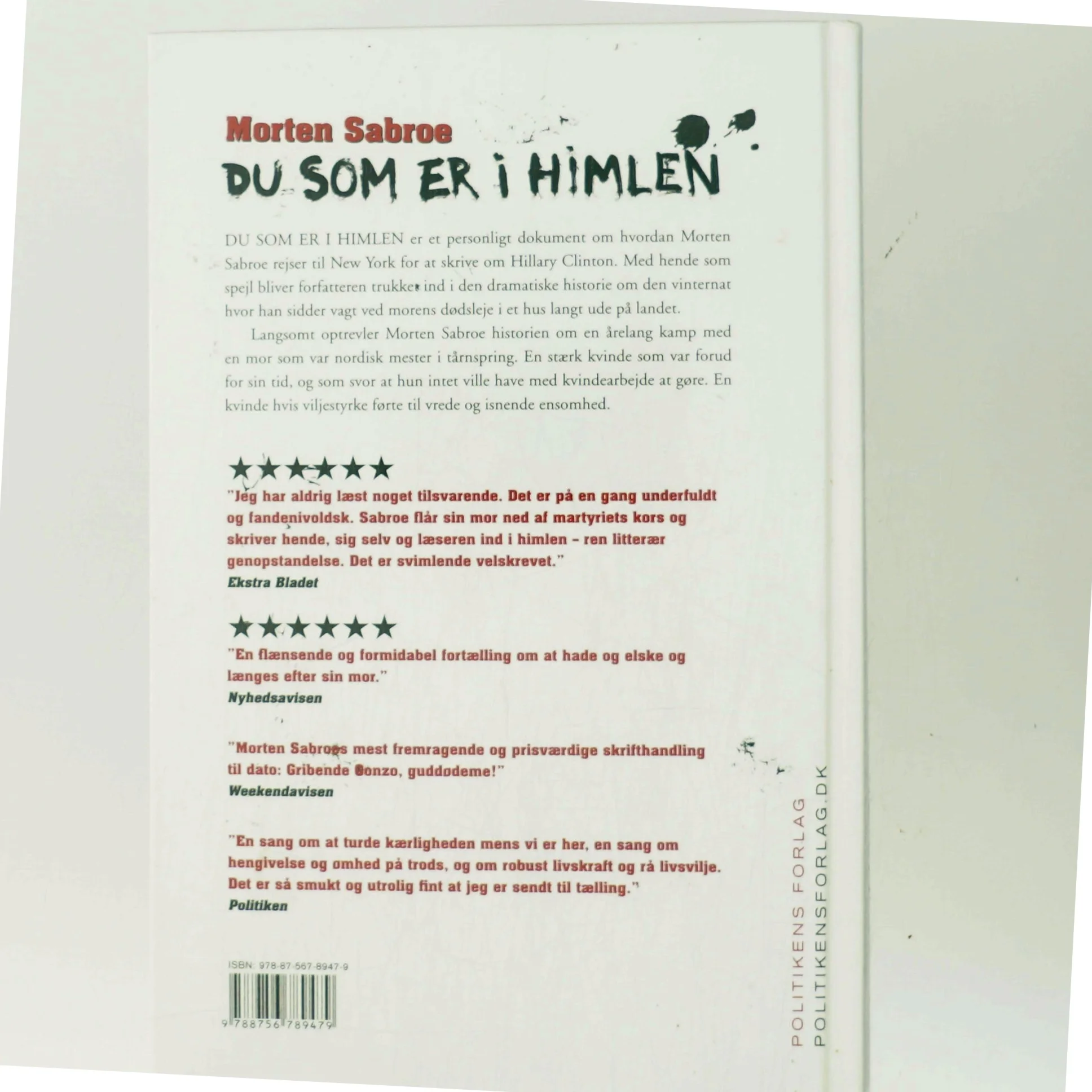 Du som er i himlen af Morten Sabroe (Bog)