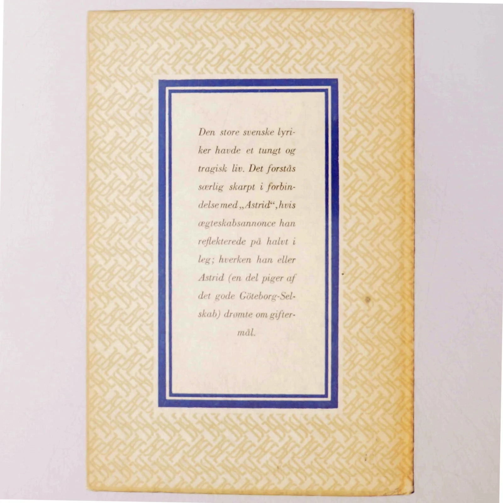 Gustaf Fröding: Breve til en ung pige