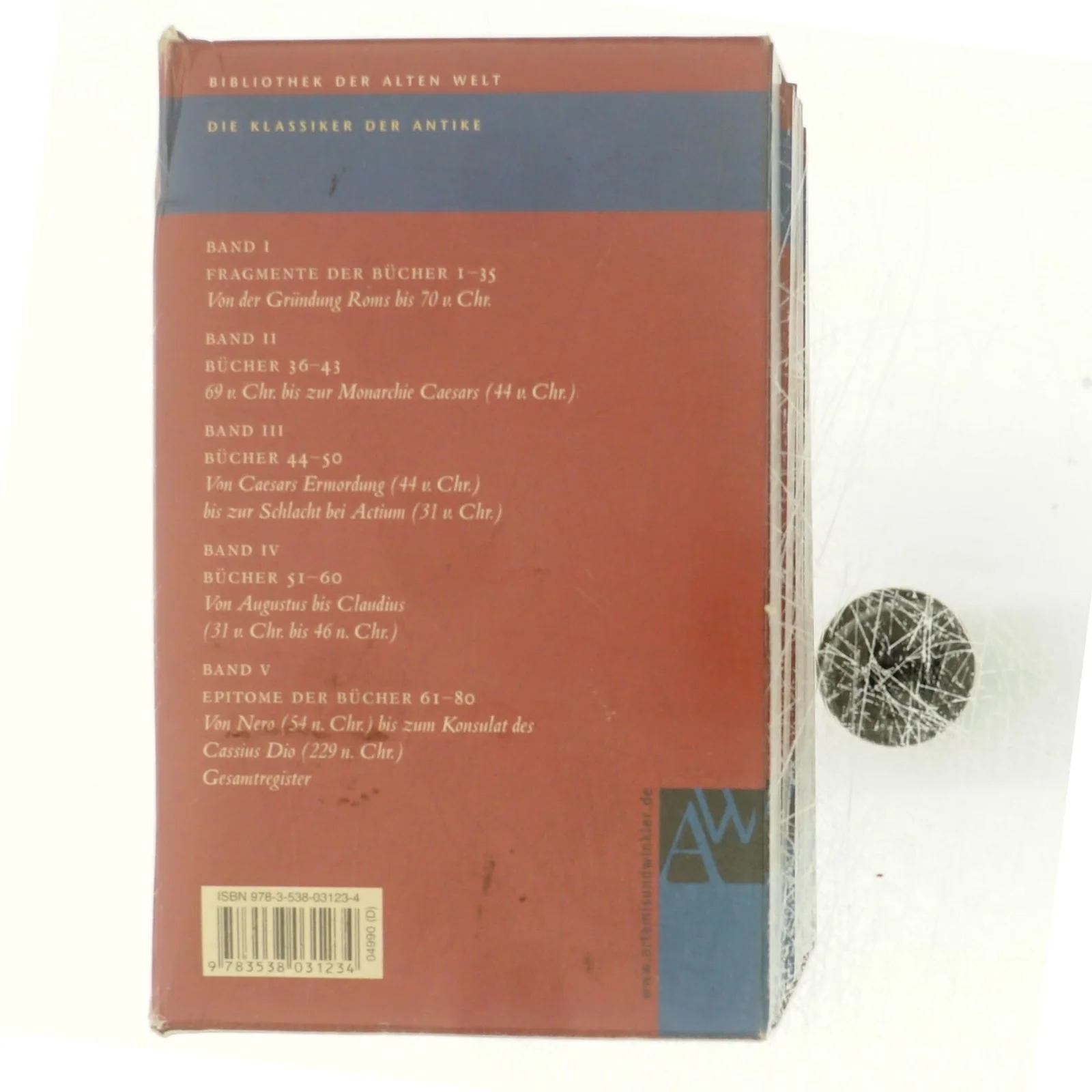 Römische Geschichte I-V von Cassius Dio (bog)