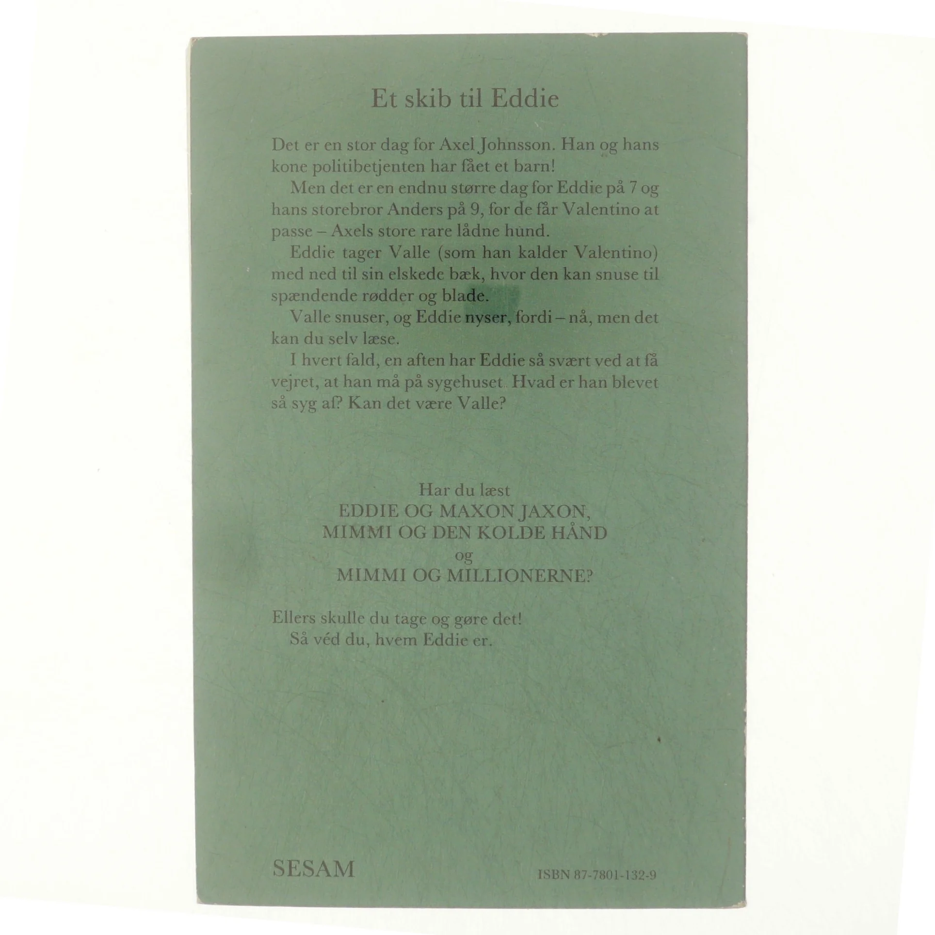 Et skib til Eddie af Viveca Sundvall (bog)