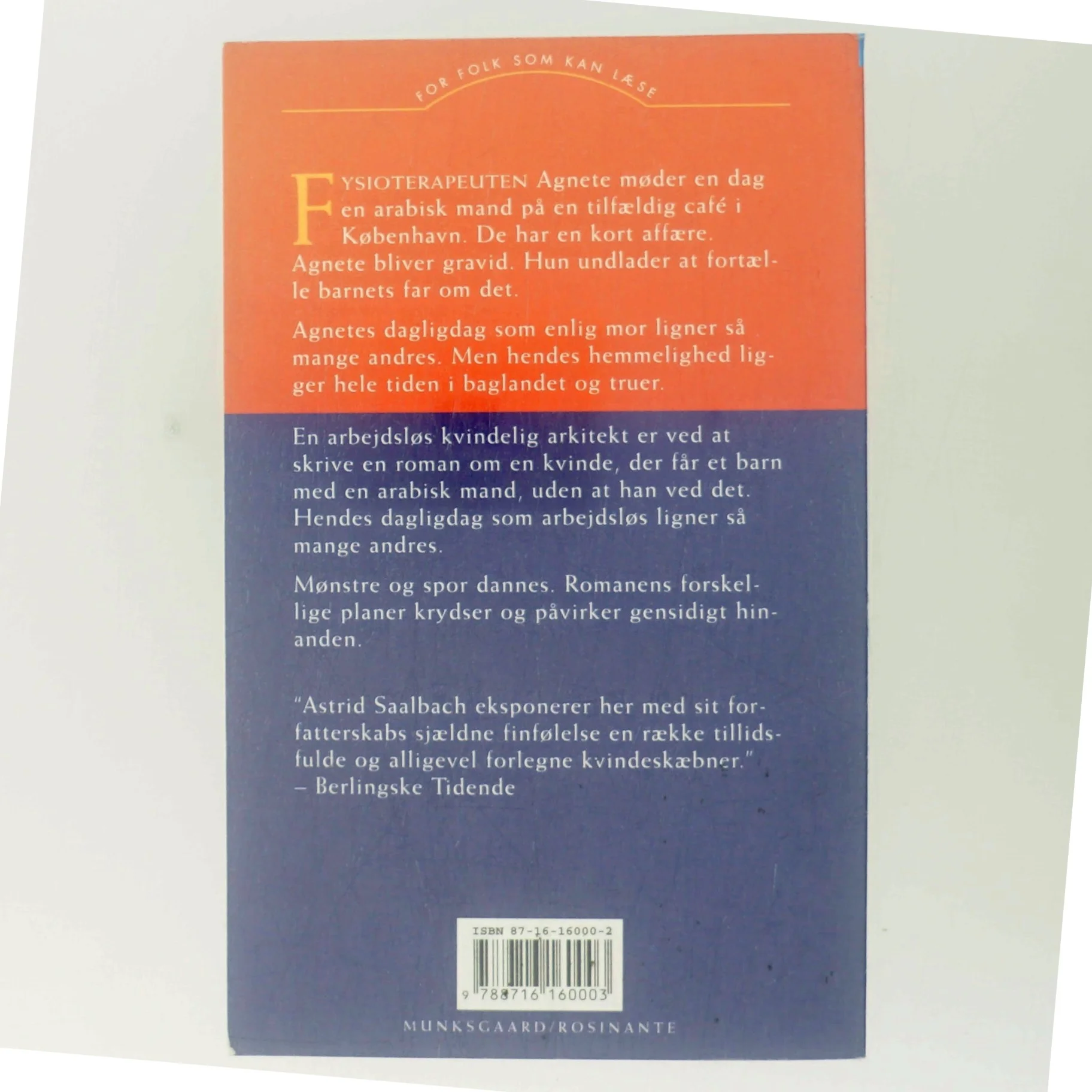 Fjendens land : roman af Astrid Saalbach (Bog)