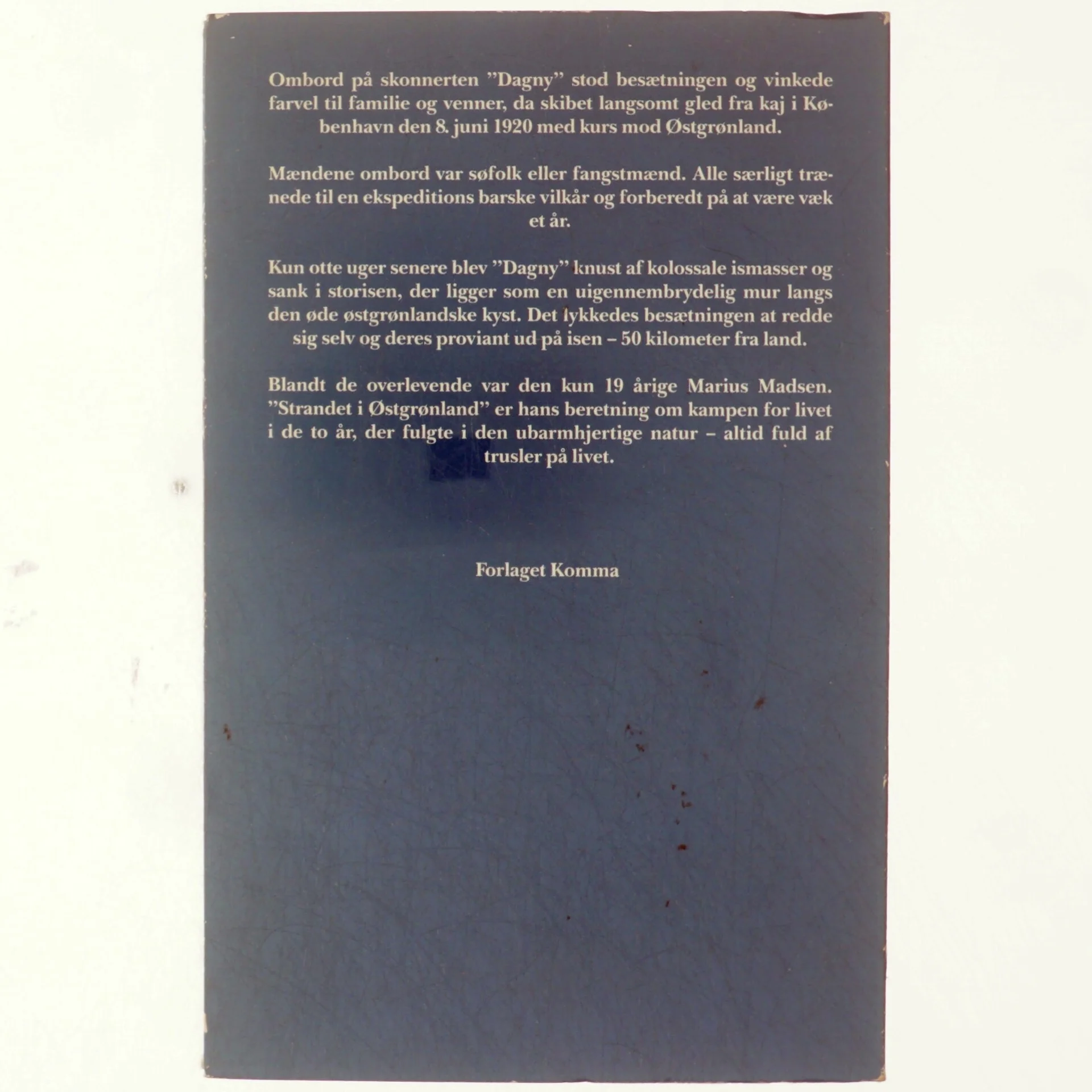 Strandet i Østgrønland af Marius Madsen (bog)