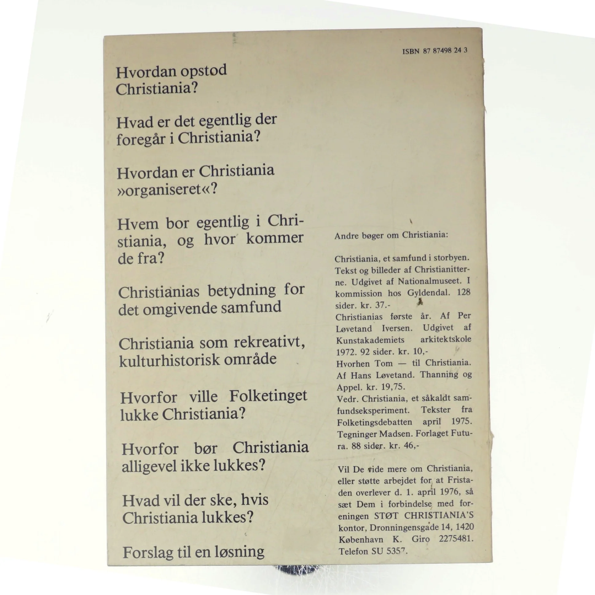 Hvad med Christiania? af Niels Munk Plum (bog)