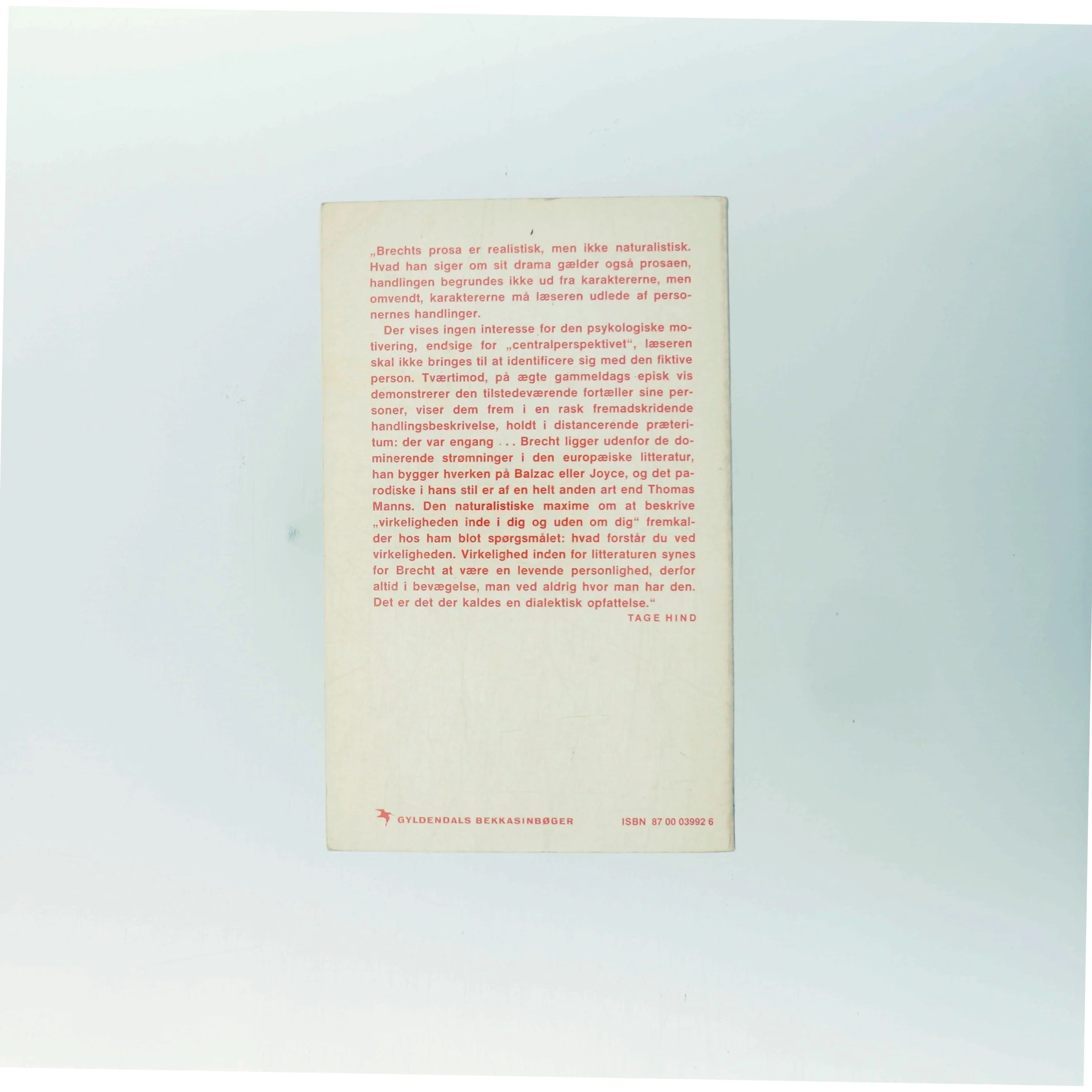 Sokrates i krig og andre fortællinger af Brecht (Bog)