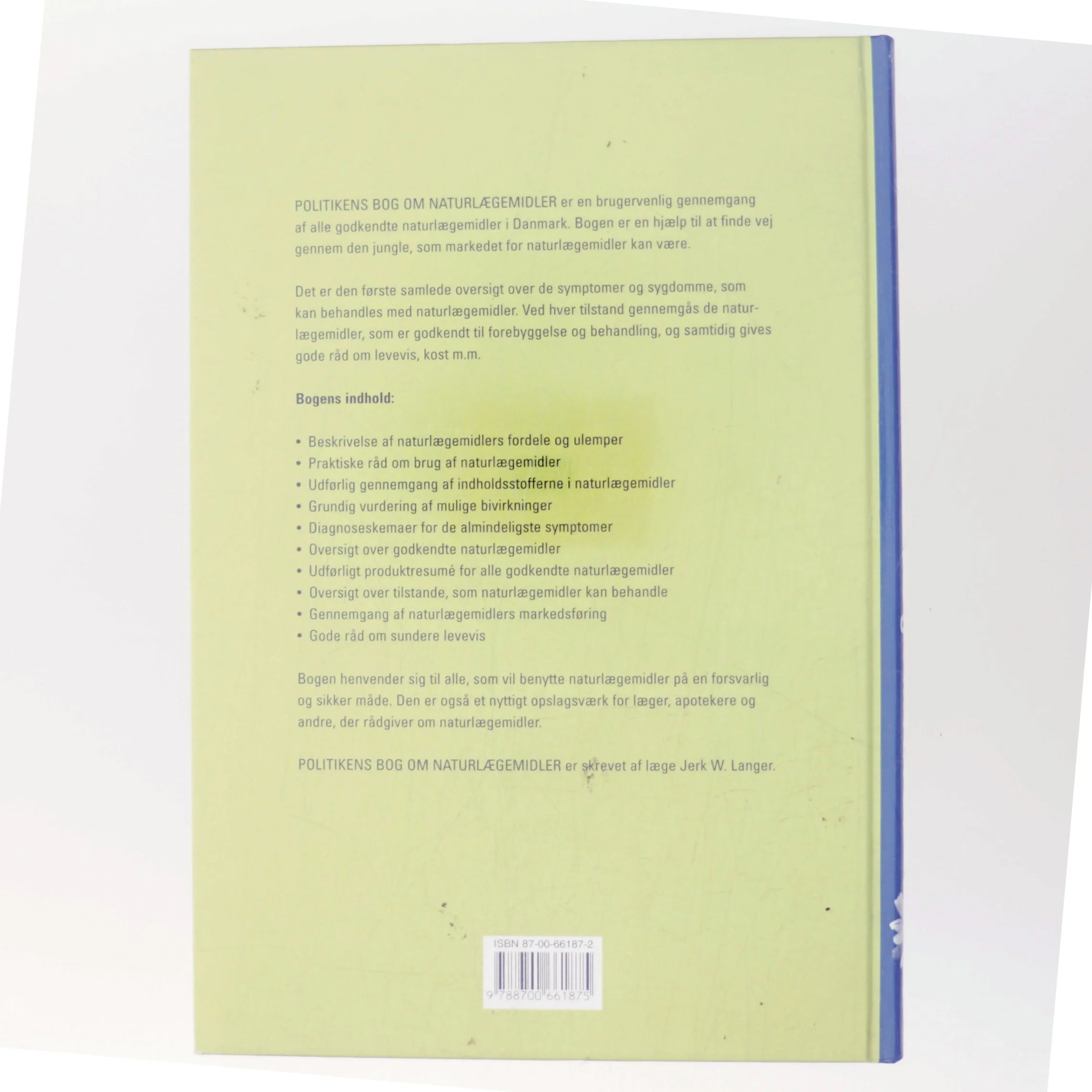 Politikens bog om naturlægemidler af Jerk W. Langer (Bog)