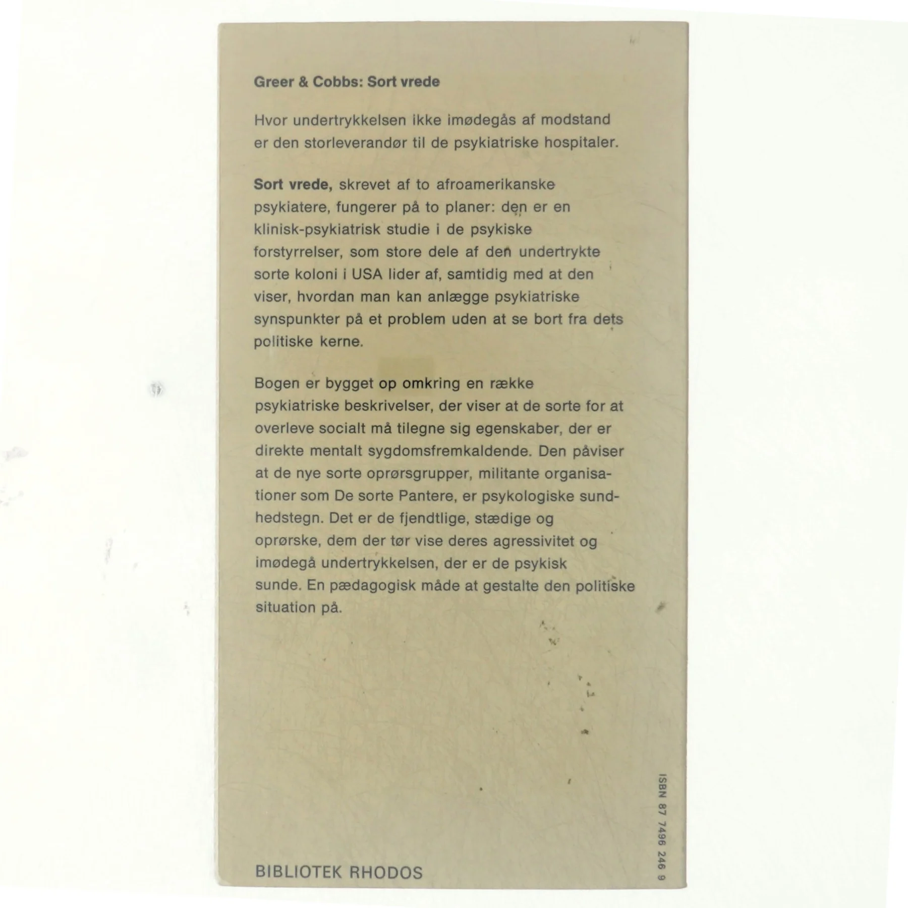 Sort vrede af H. Greer og M. Cobbs (bog)