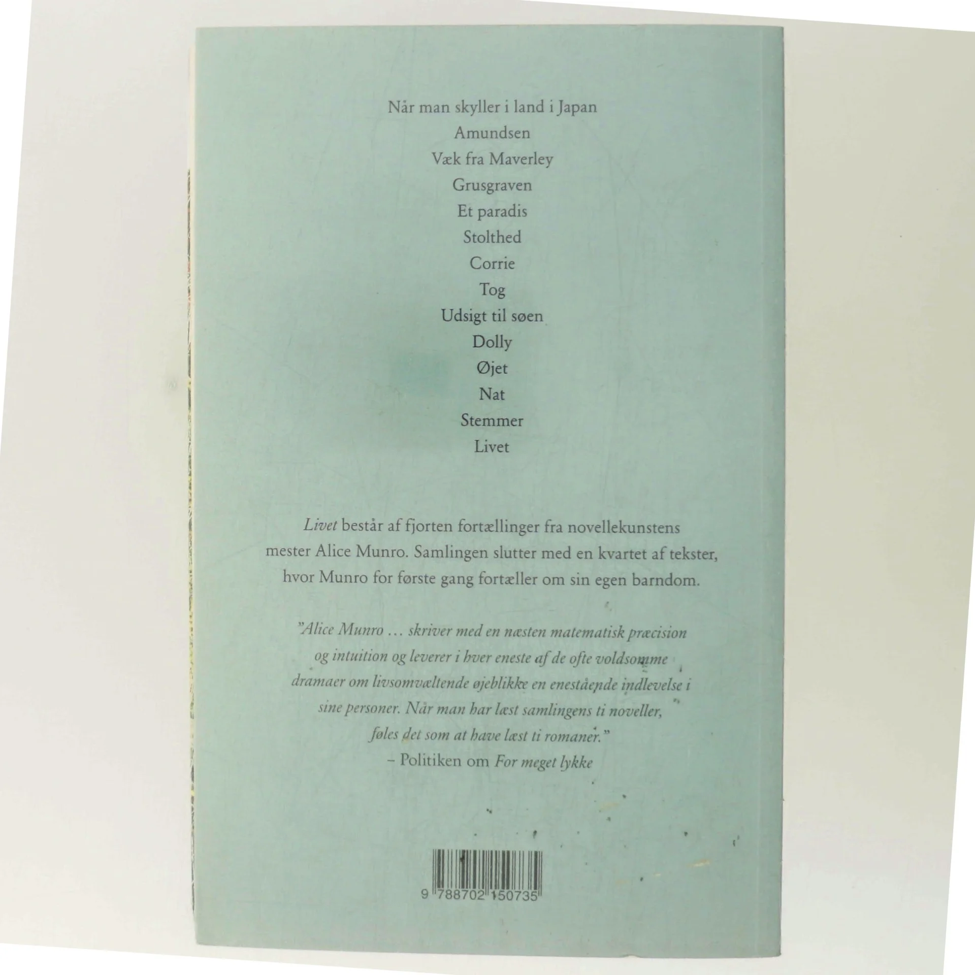 Livet : noveller af Alice Munro (Bog)