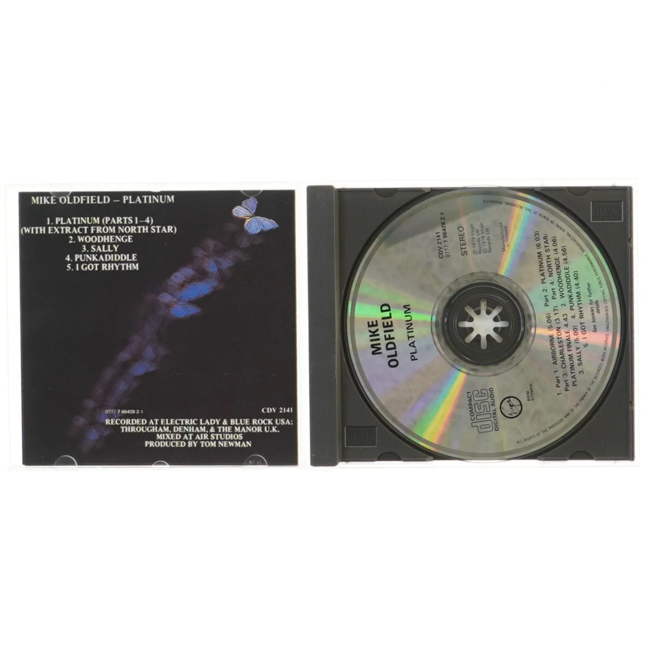 Mike Oldfield CD - Platinum fra Virgin