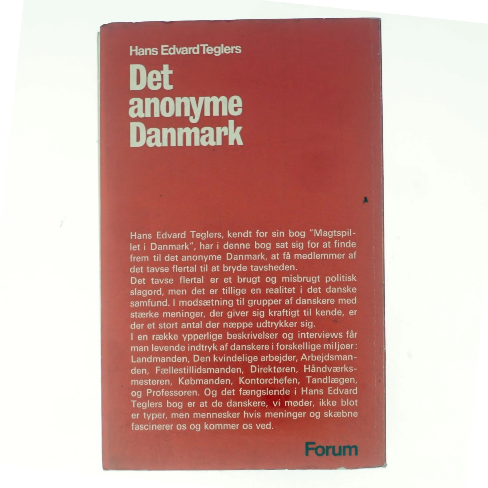 Det anonyme Danmark af Hans Edvard Teglers (bog)