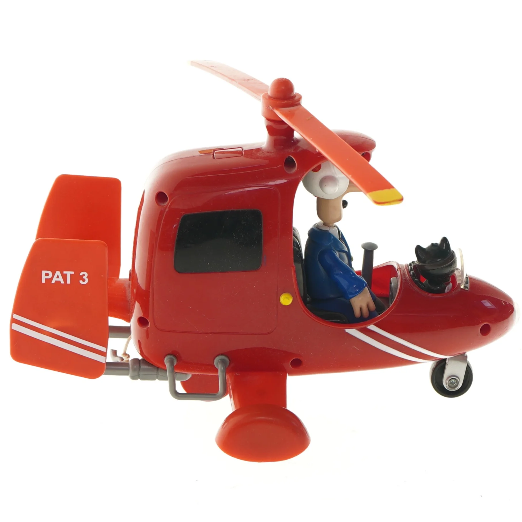 Legetøjshelikopter med figur (str. 26,5 cm)