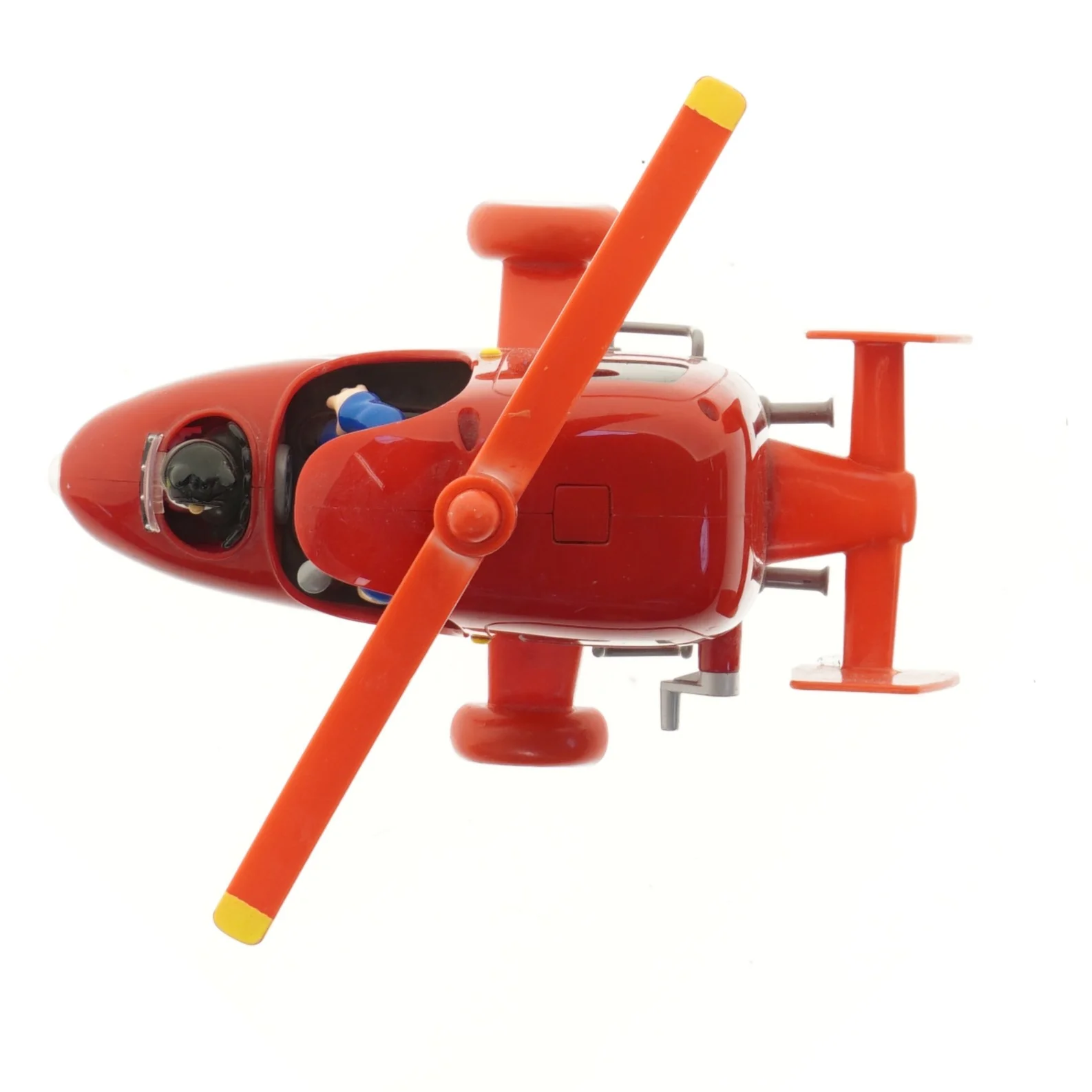Legetøjshelikopter med figur (str. 26,5 cm)