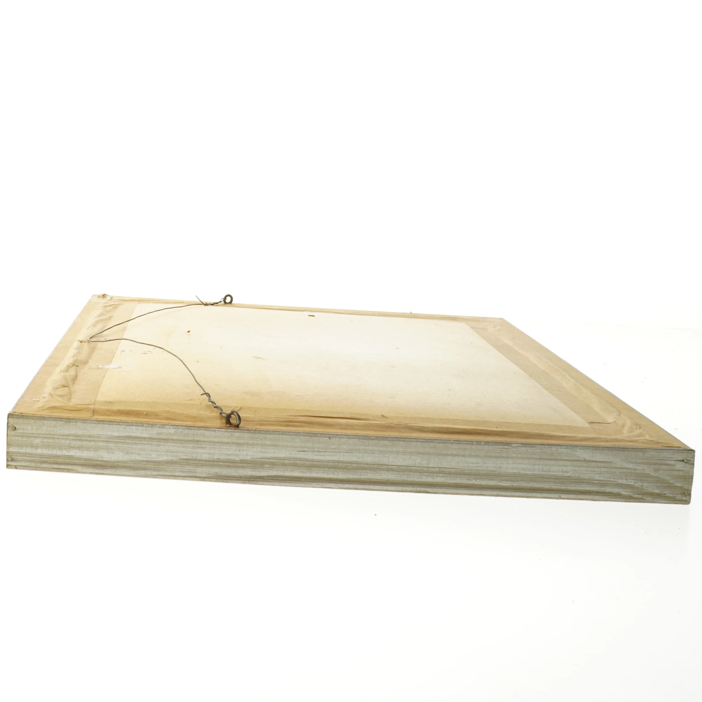 Broderet billede af hjorte i skov (str. 40x31 cm)