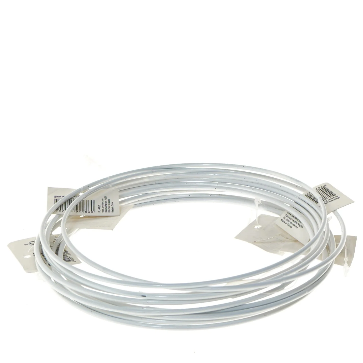 10 stk hvide  metalringe (str. Ø 15 cm)